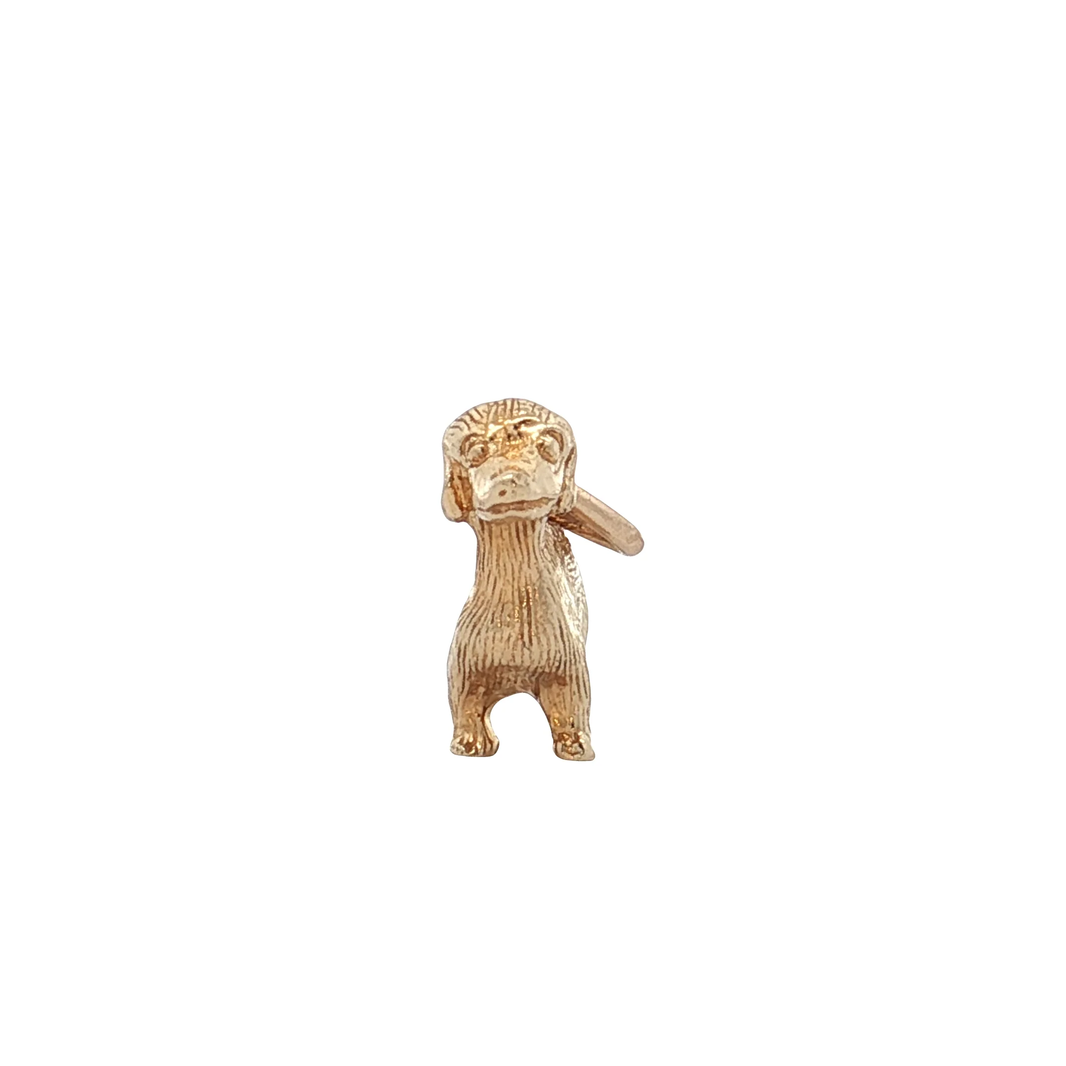 Dachshund Charm in 14k Yellow Gold - Image 4