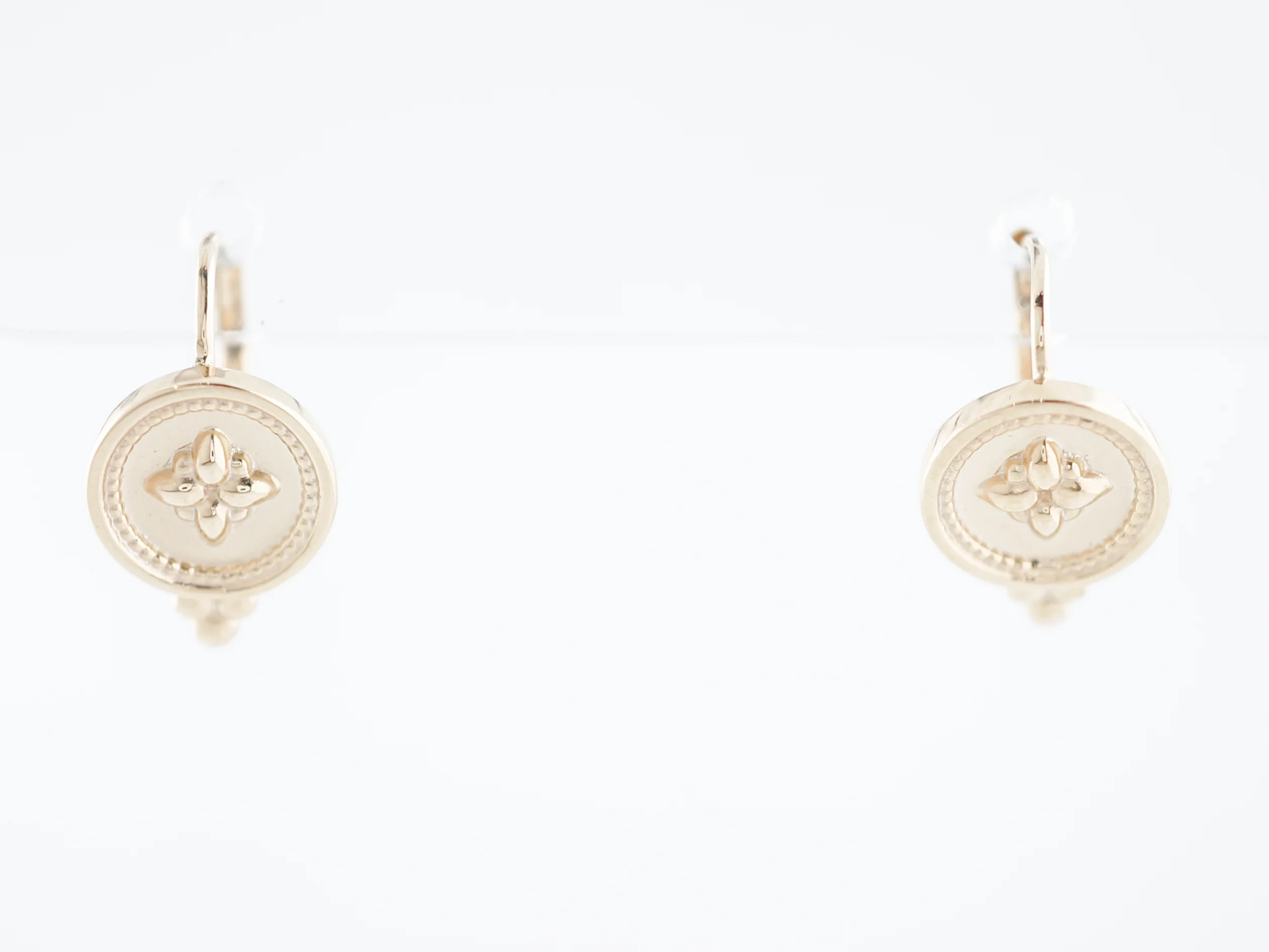 Dangle Earrings Modern in 14K Yellow Gold