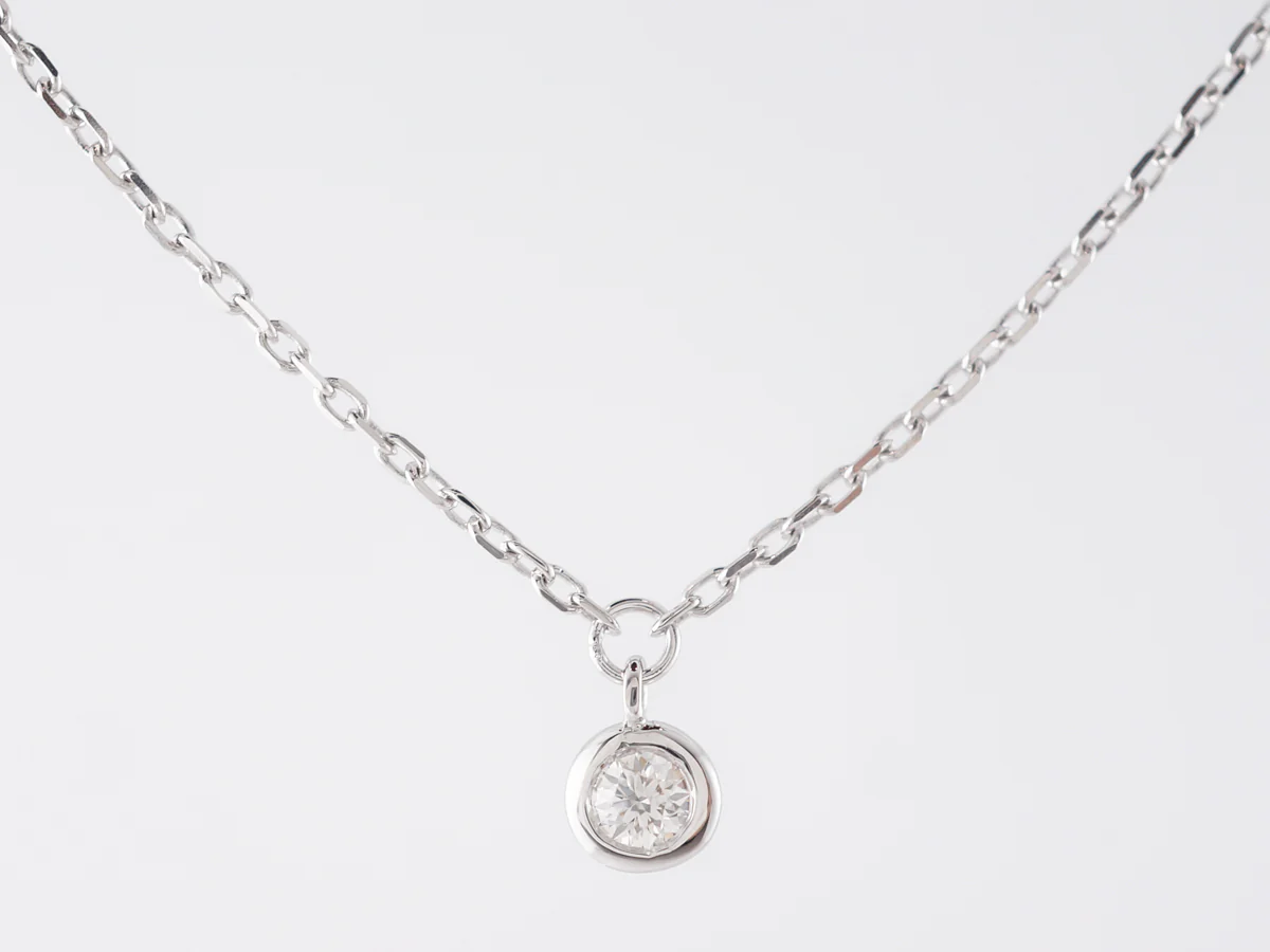 Delicate Diamond Necklace in 14k White Gold - Image 2