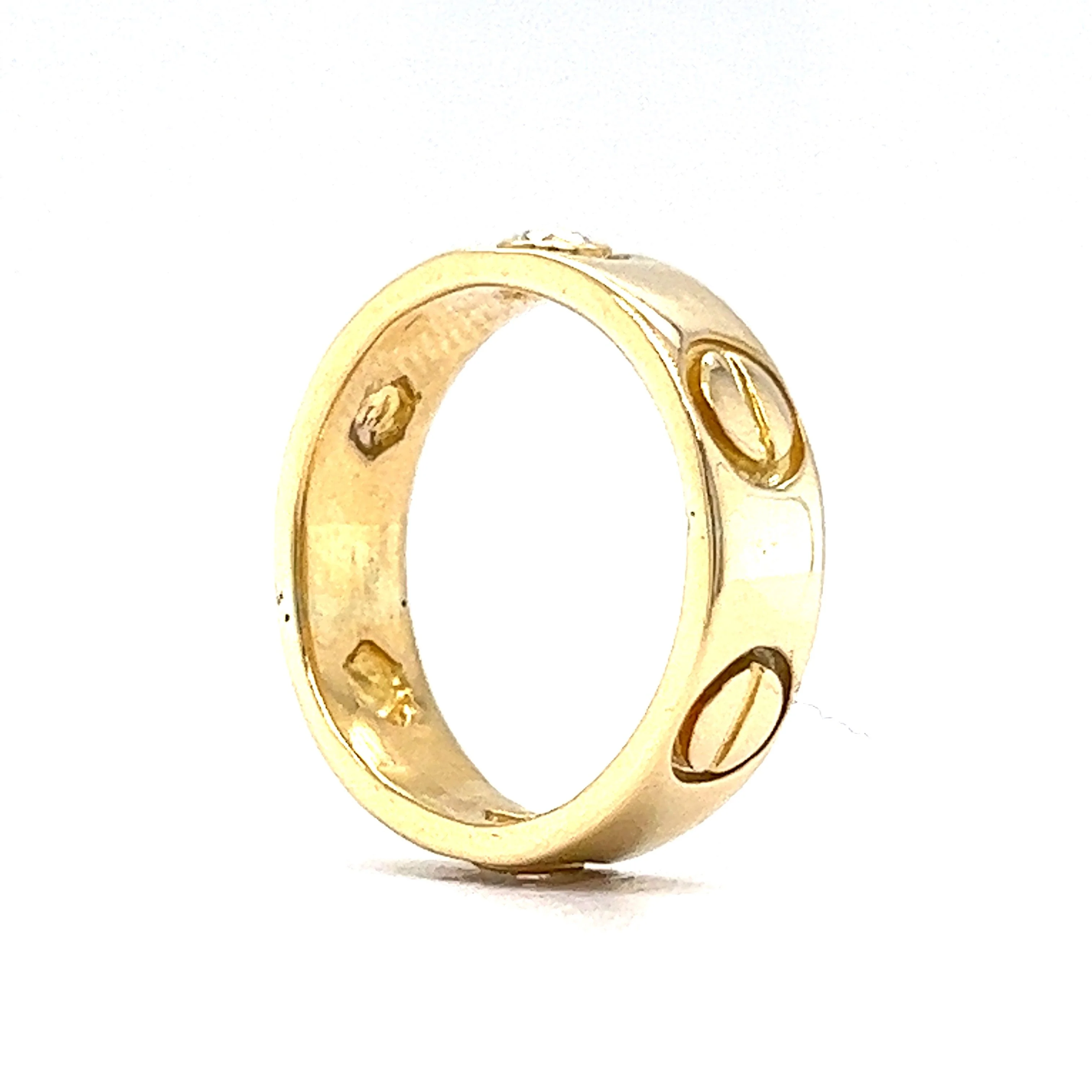 Diamond Accented Love Style Ring in 14k Yellow gold - Image 5