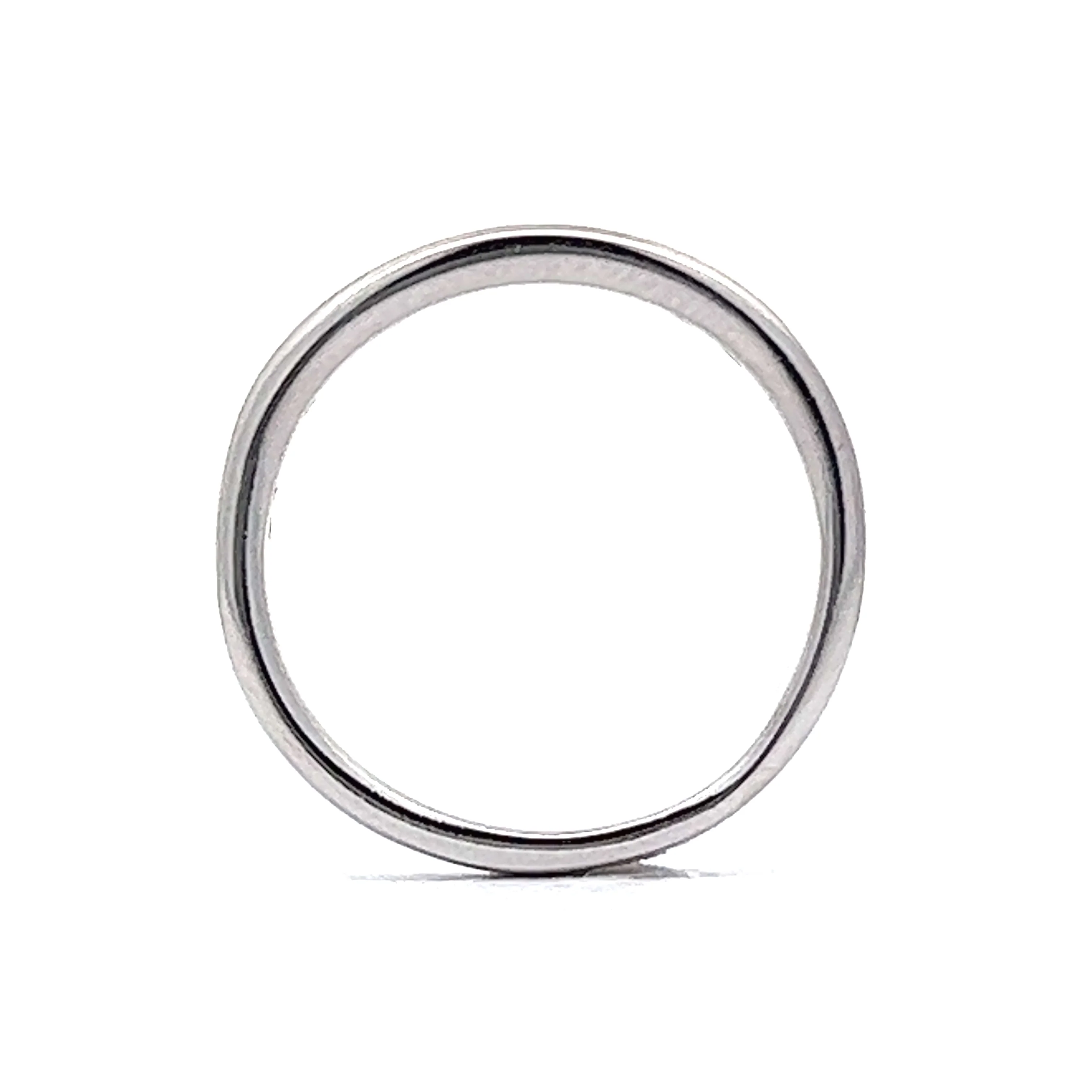 Channel Set Diamond Wedding Band in 14k White Gold - Image 4