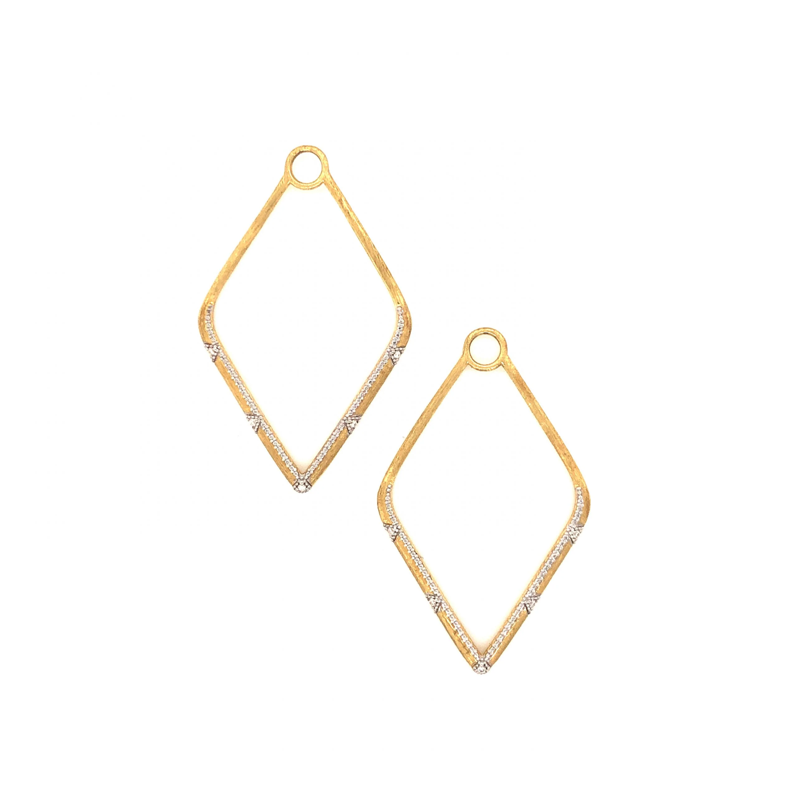 Diamond Earring Jackets in 18k Yellow Gold - Image 5