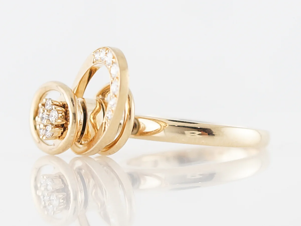 Diamond Spinning Ring in 14k Yellow Gold - Image 3