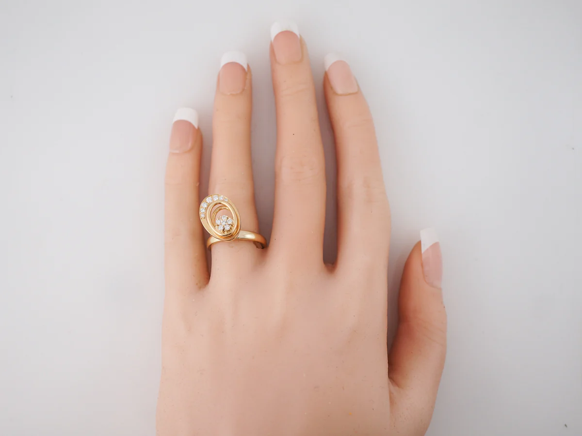 Diamond Spinning Ring in 14k Yellow Gold - Image 7