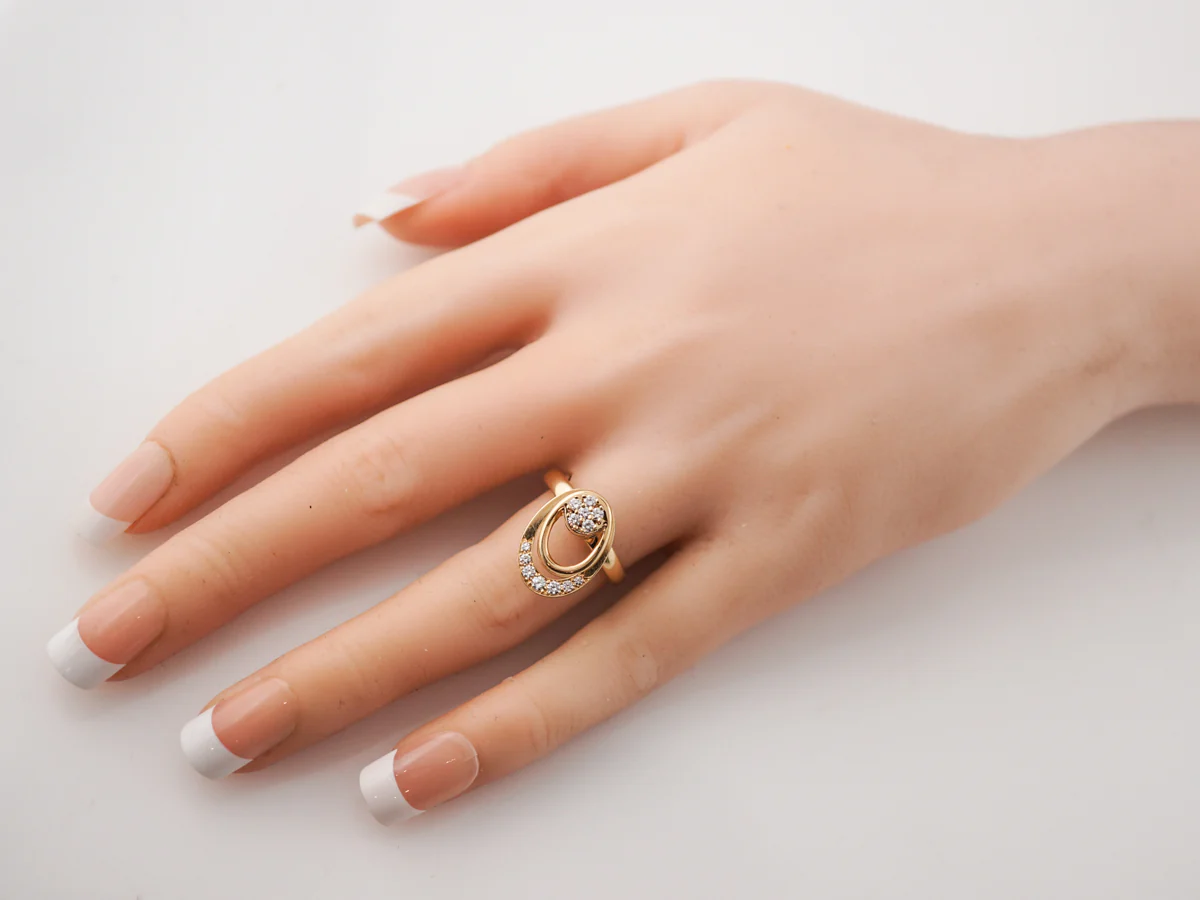 Diamond Spinning Ring in 14k Yellow Gold - Image 8