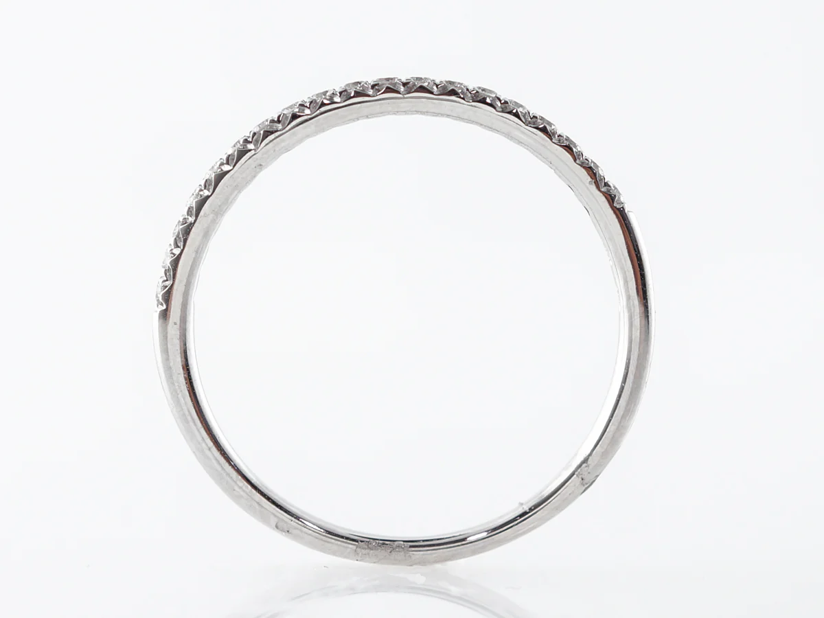 .19 Carat Diamond Wedding Band 14k White Gold - Image 4