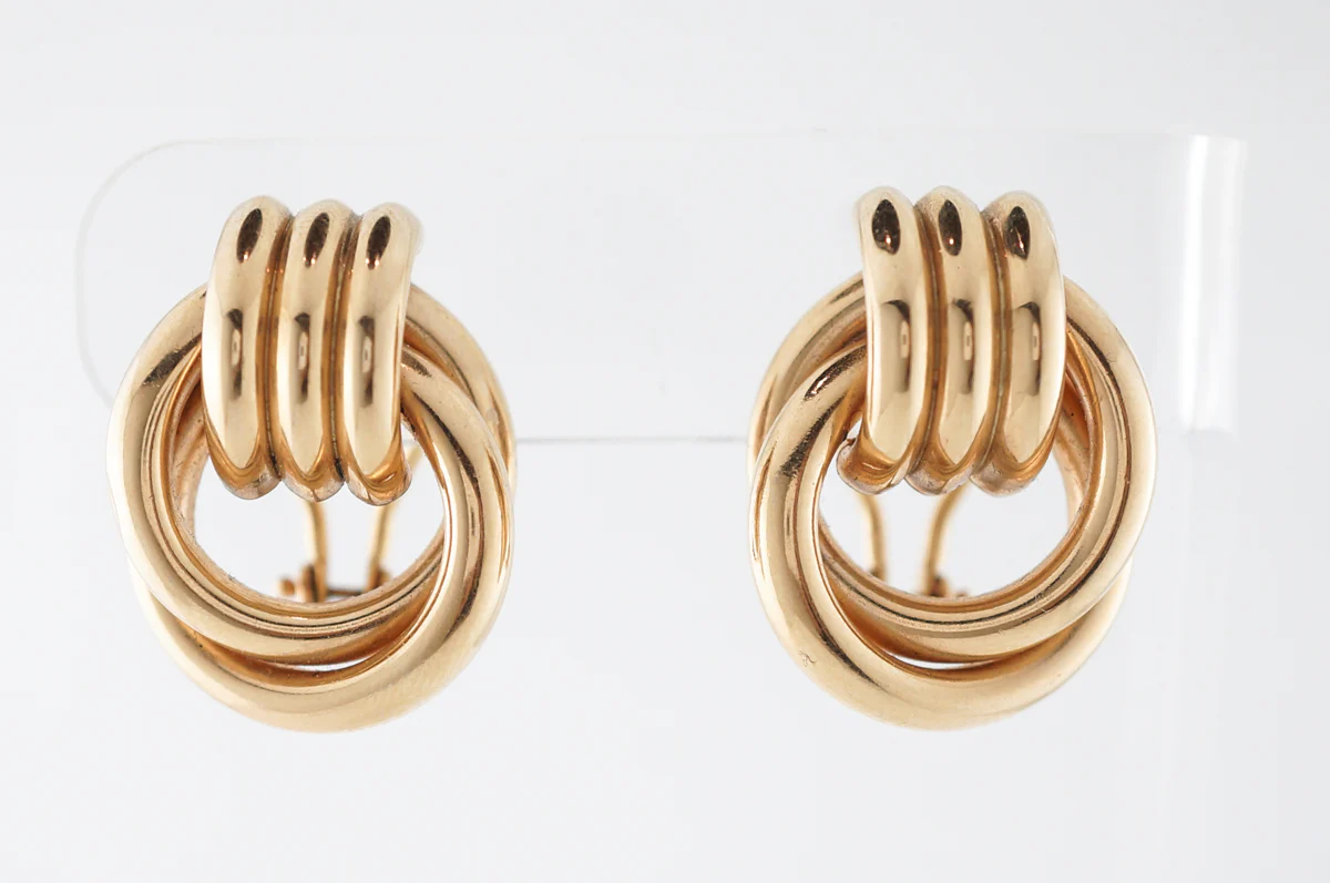 Earring Modern in 14k Yellow Gold