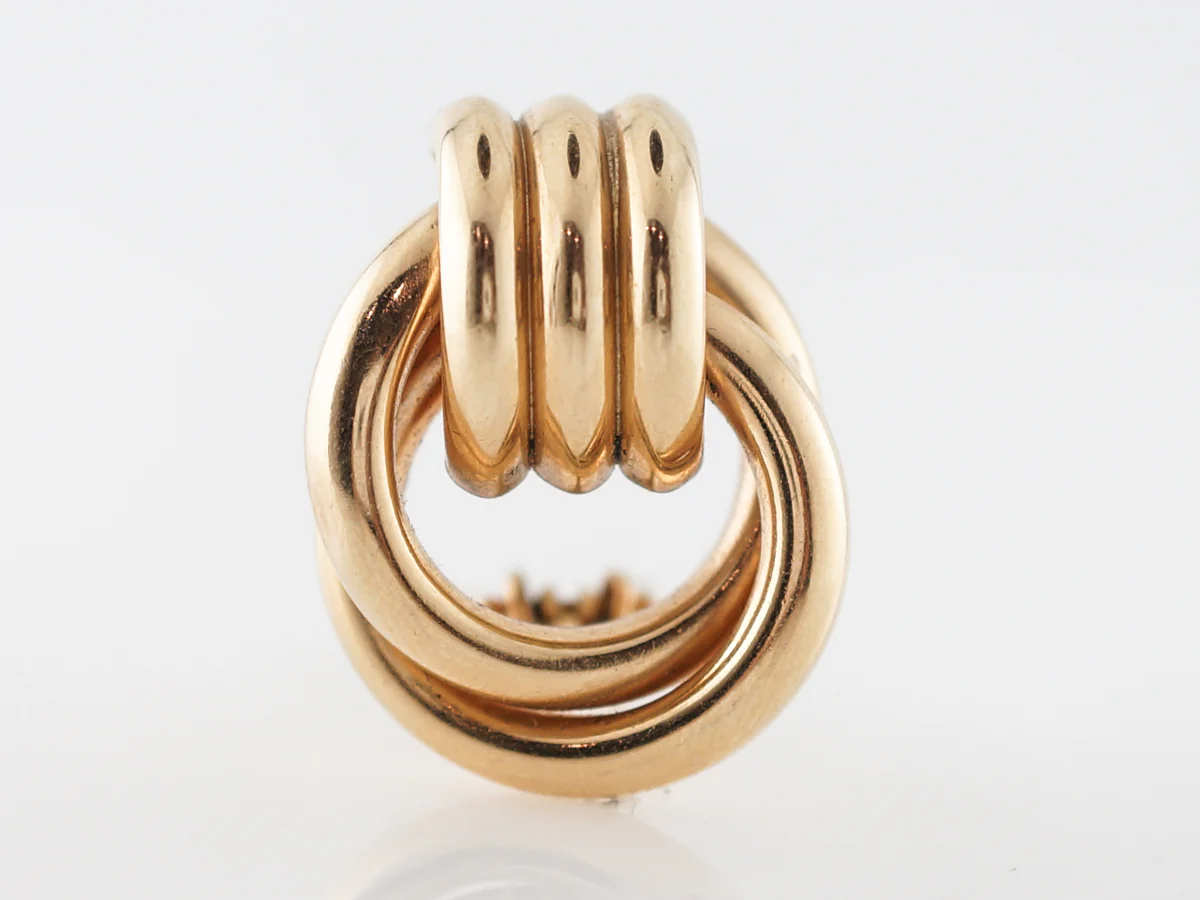 Earring Modern in 14k Yellow Gold - Image 3