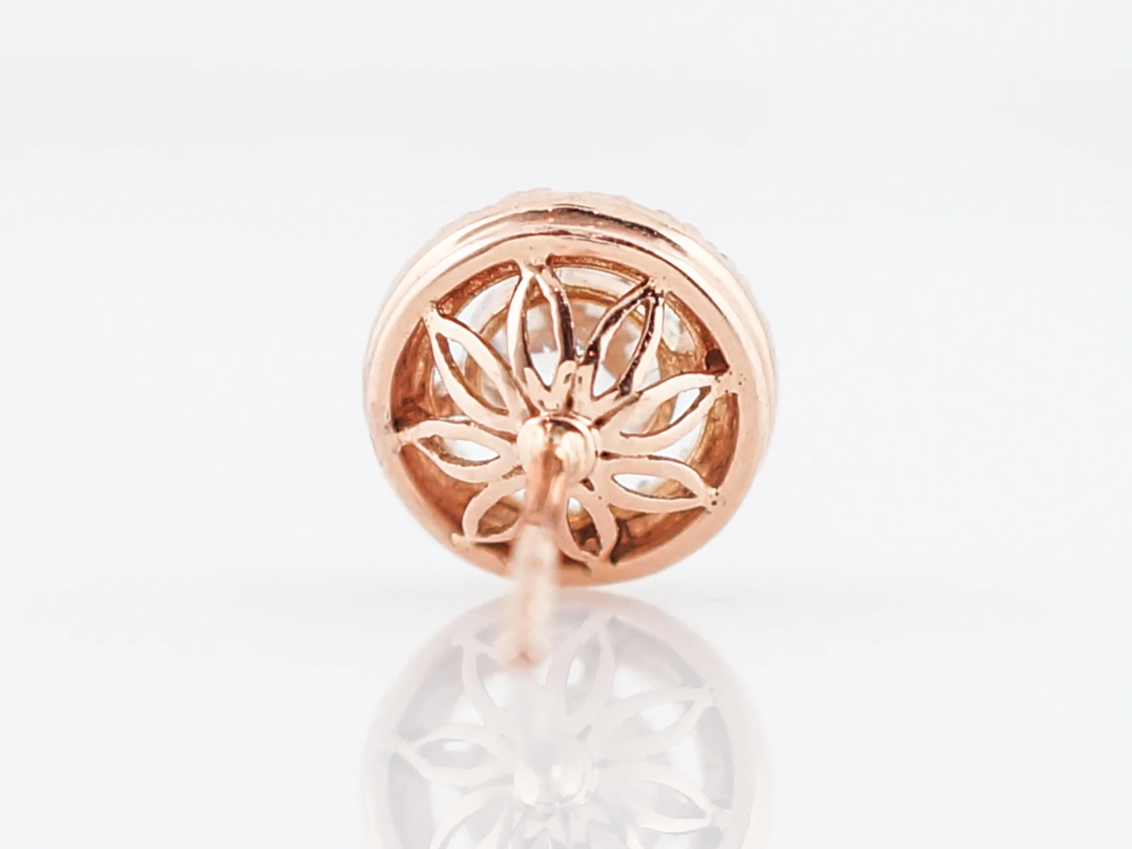 Earrings Modern 1.66 Old European Cut Diamonds in 14k Rose Gold - Image 6
