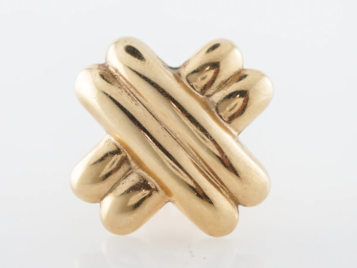 Earrings Modern in 14k Yellow Gold - Image 3