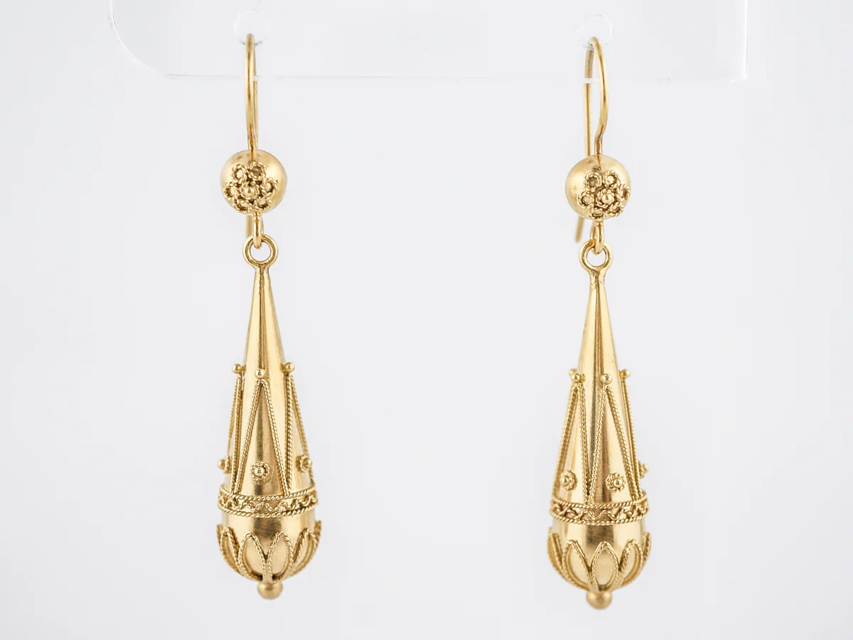 Earrings Modern in 15k Yellow Gold