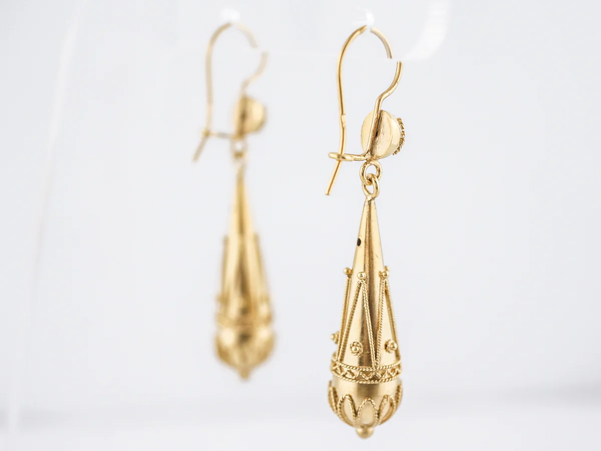 Earrings Modern in 15k Yellow Gold - Image 5