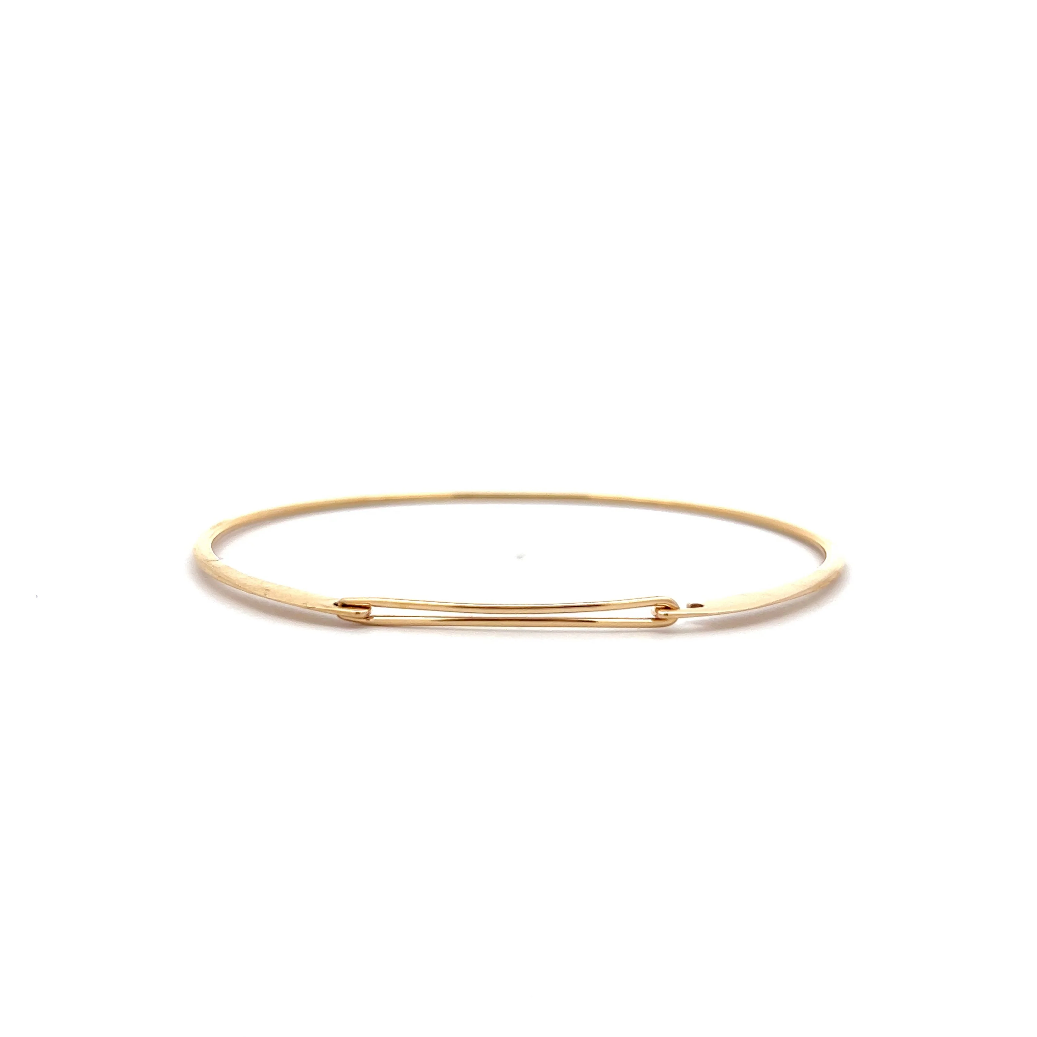 Ed Levin Bangle Bracelet in 14k Yellow Gold