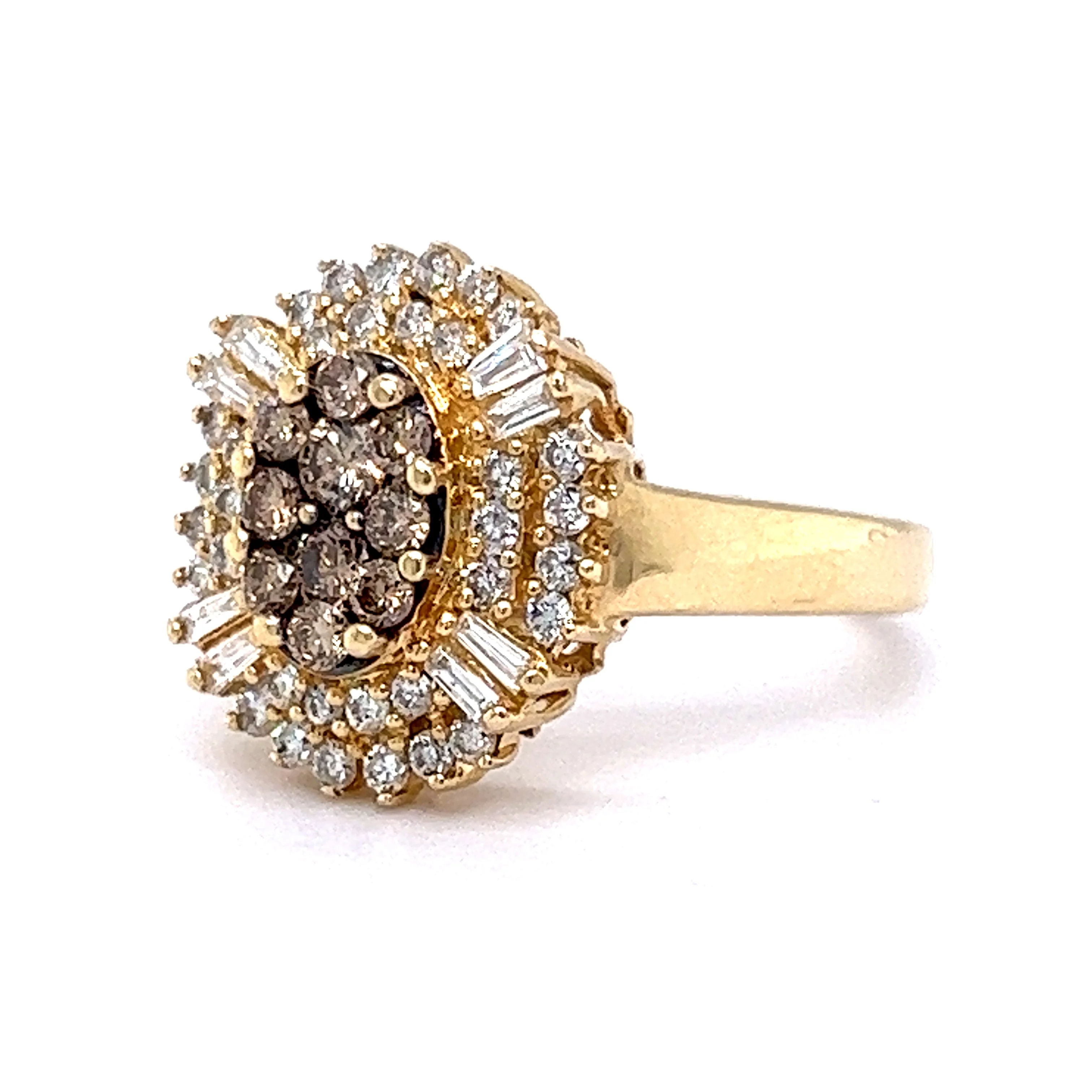 Effy Diamond Ballerina Ring in 14k Yellow Gold - Image 2