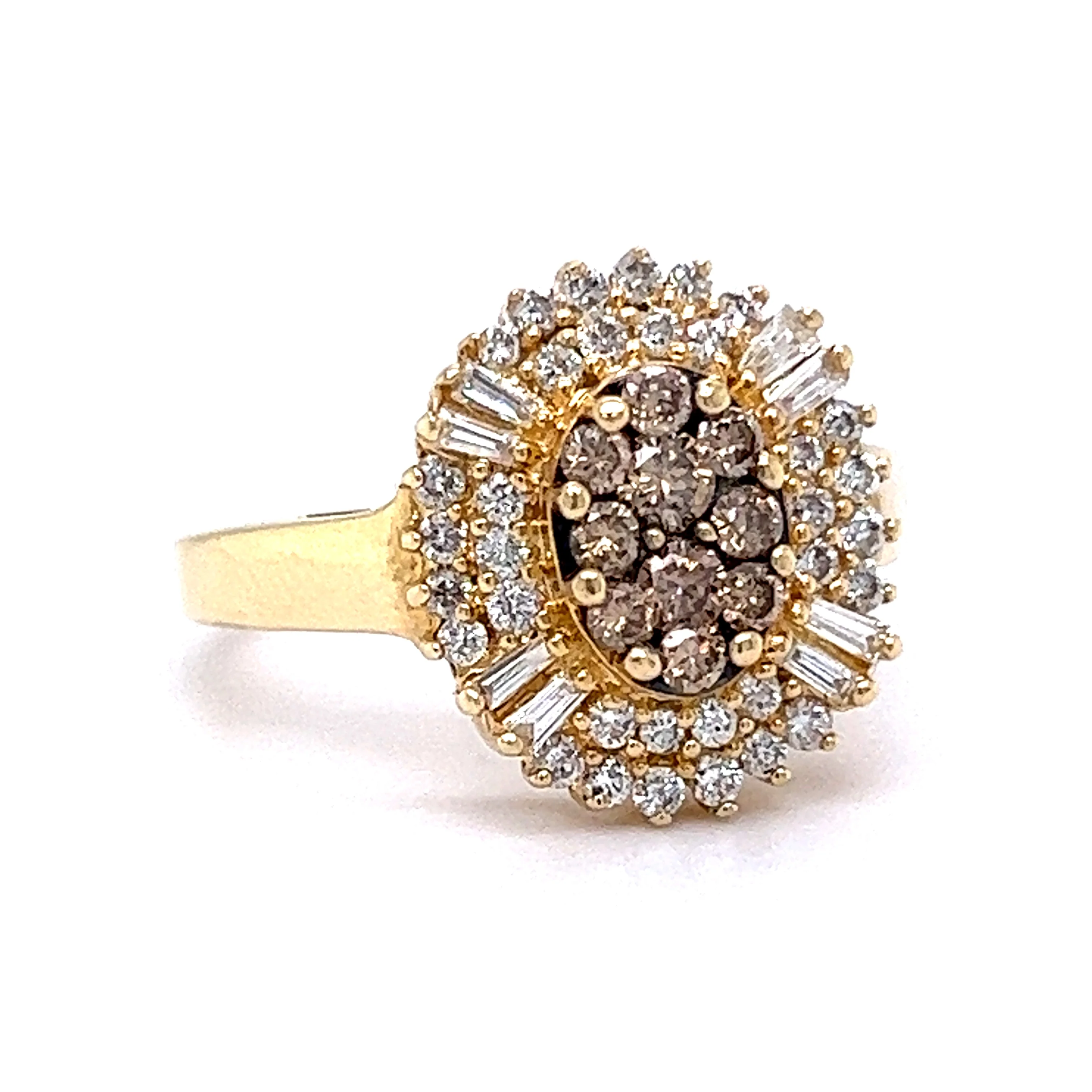 Effy Diamond Ballerina Ring in 14k Yellow Gold - Image 3