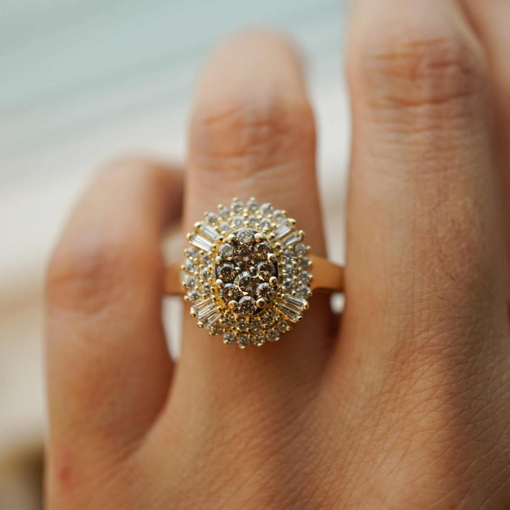 Effy Diamond Ballerina Ring in 14k Yellow Gold - Image 8