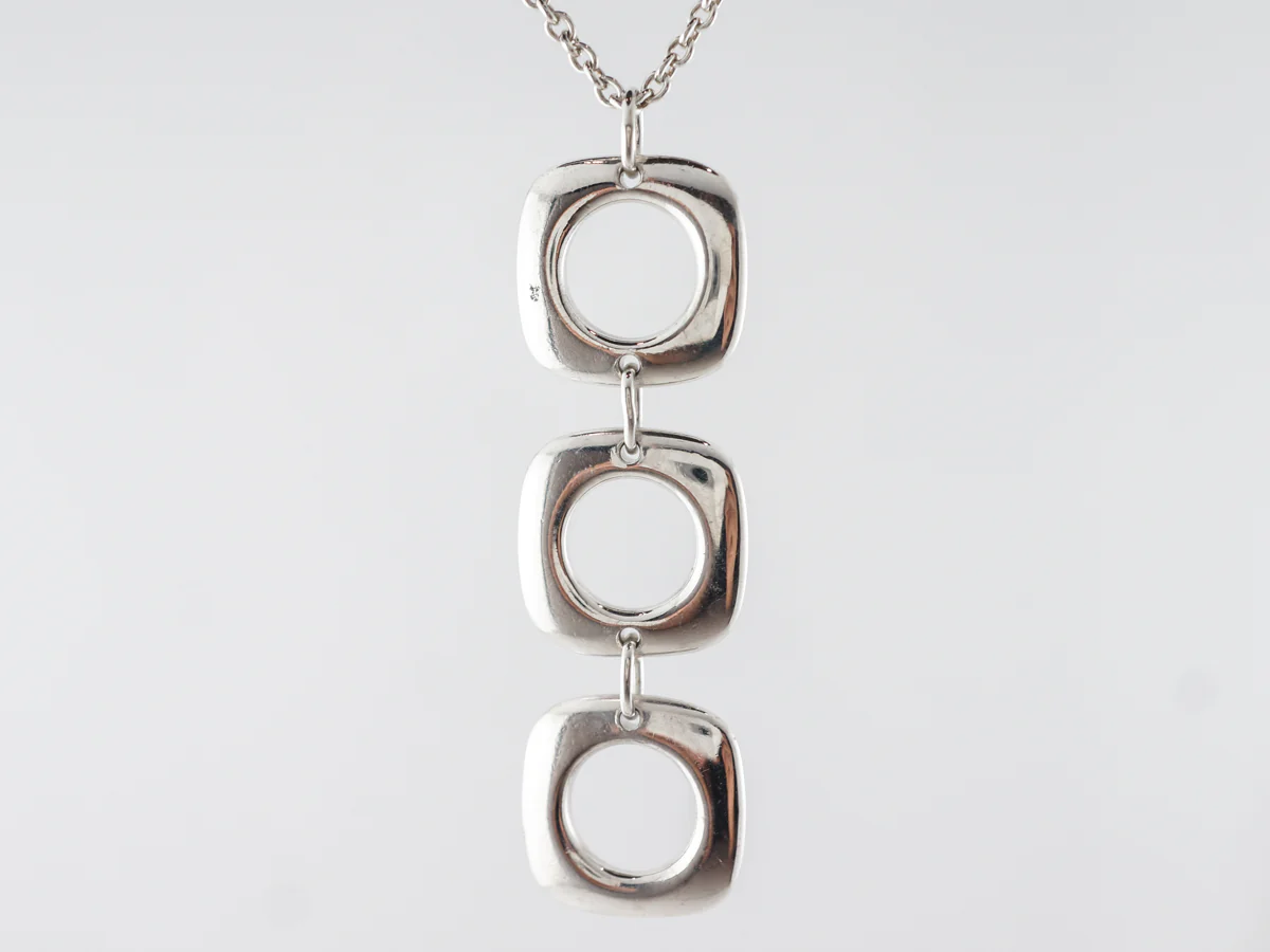 Elsa Peretti Square Link Pendant Tiffany & Co. in Sterling Silver - Image 2