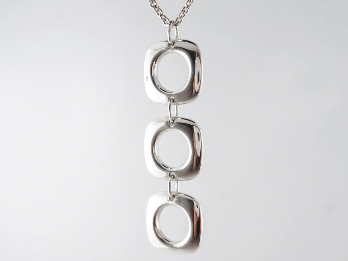 Elsa Peretti Square Link Pendant Tiffany & Co. in Sterling Silver - Image 3