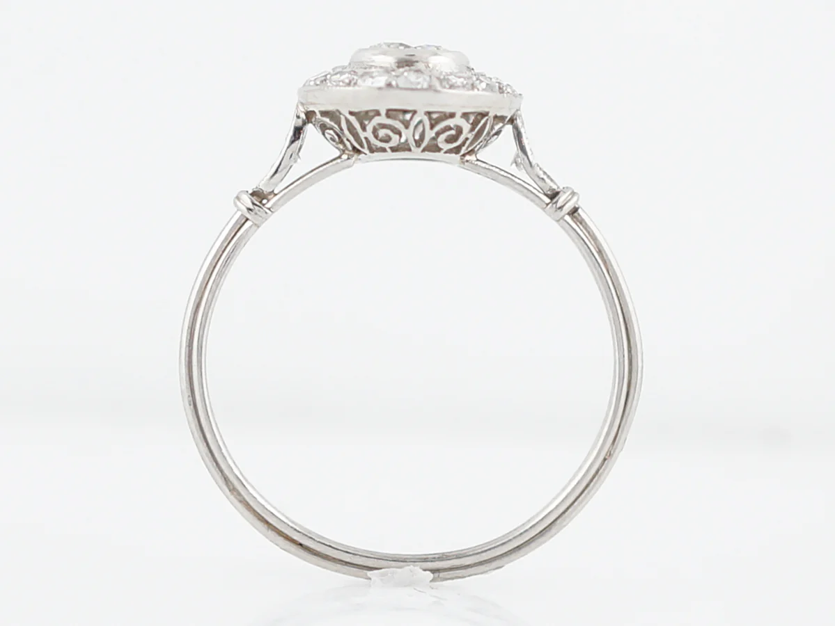 Engagement Ring Modern .32 Round Brilliant Cut Diamond in Platinum - Image 5