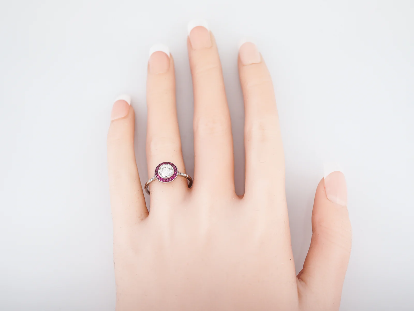 ***RTV***Engagement Ring Modern .42 Round Brilliant Cut Diamond in Platinum - Image 7