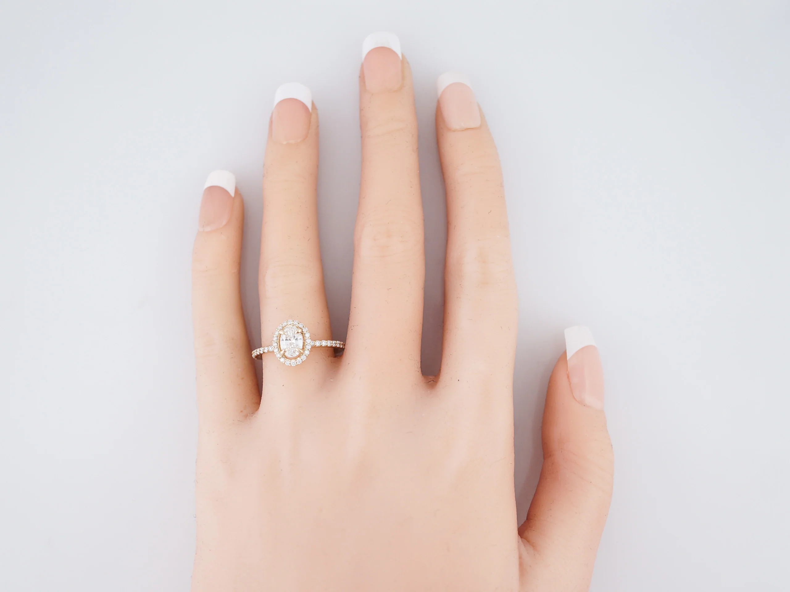 Engagement Ring Modern .56 Round Brilliant Diamond in 14k Yellow Gold - Image 7