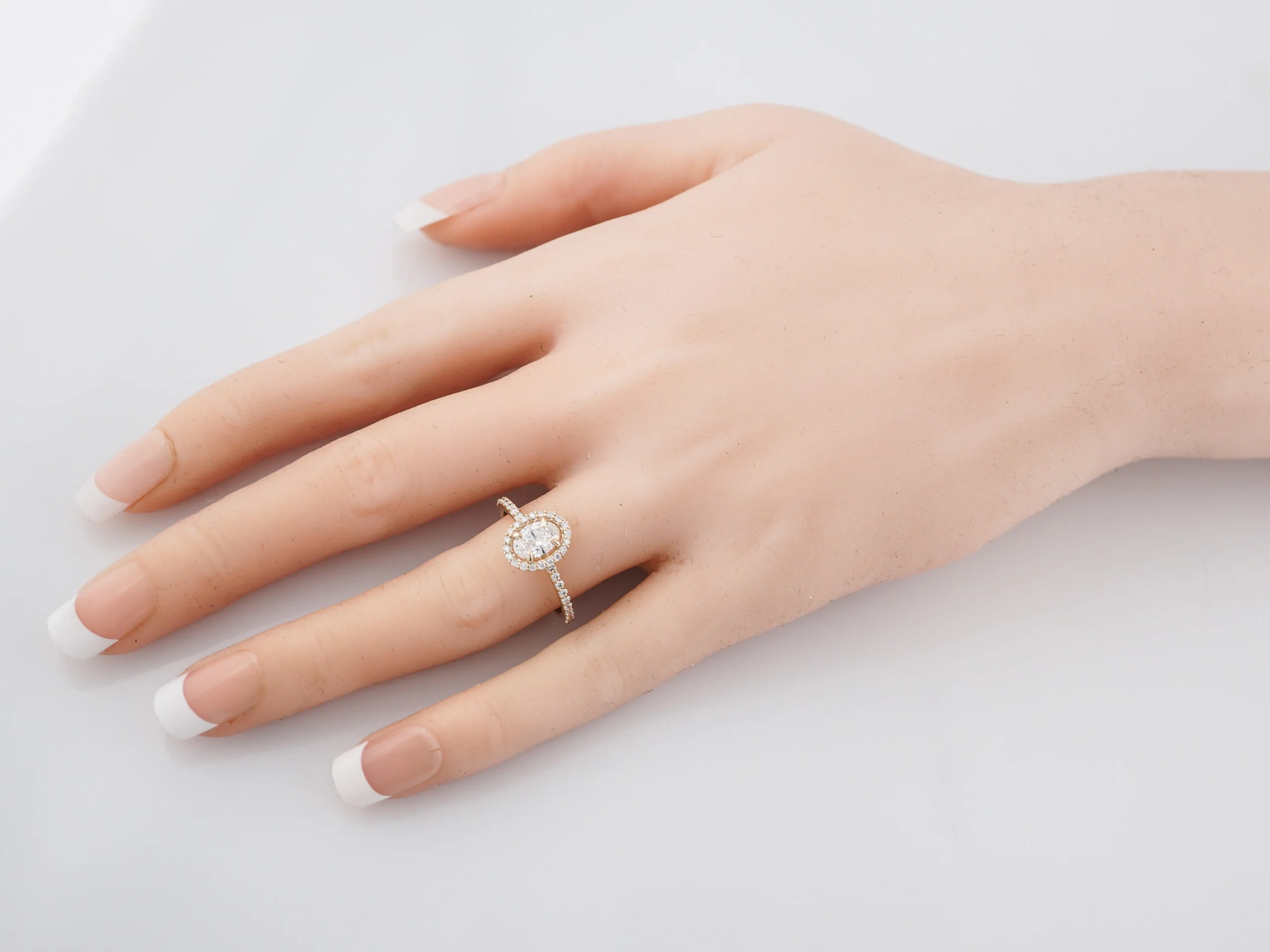 Engagement Ring Modern .56 Round Brilliant Diamond in 14k Yellow Gold - Image 8