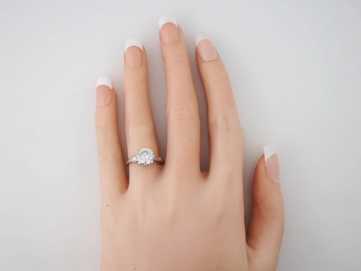 Engagement Ring Modern Jabel GIA 2.16 Round Brilliant Cut Diamond in Platinum - Image 6