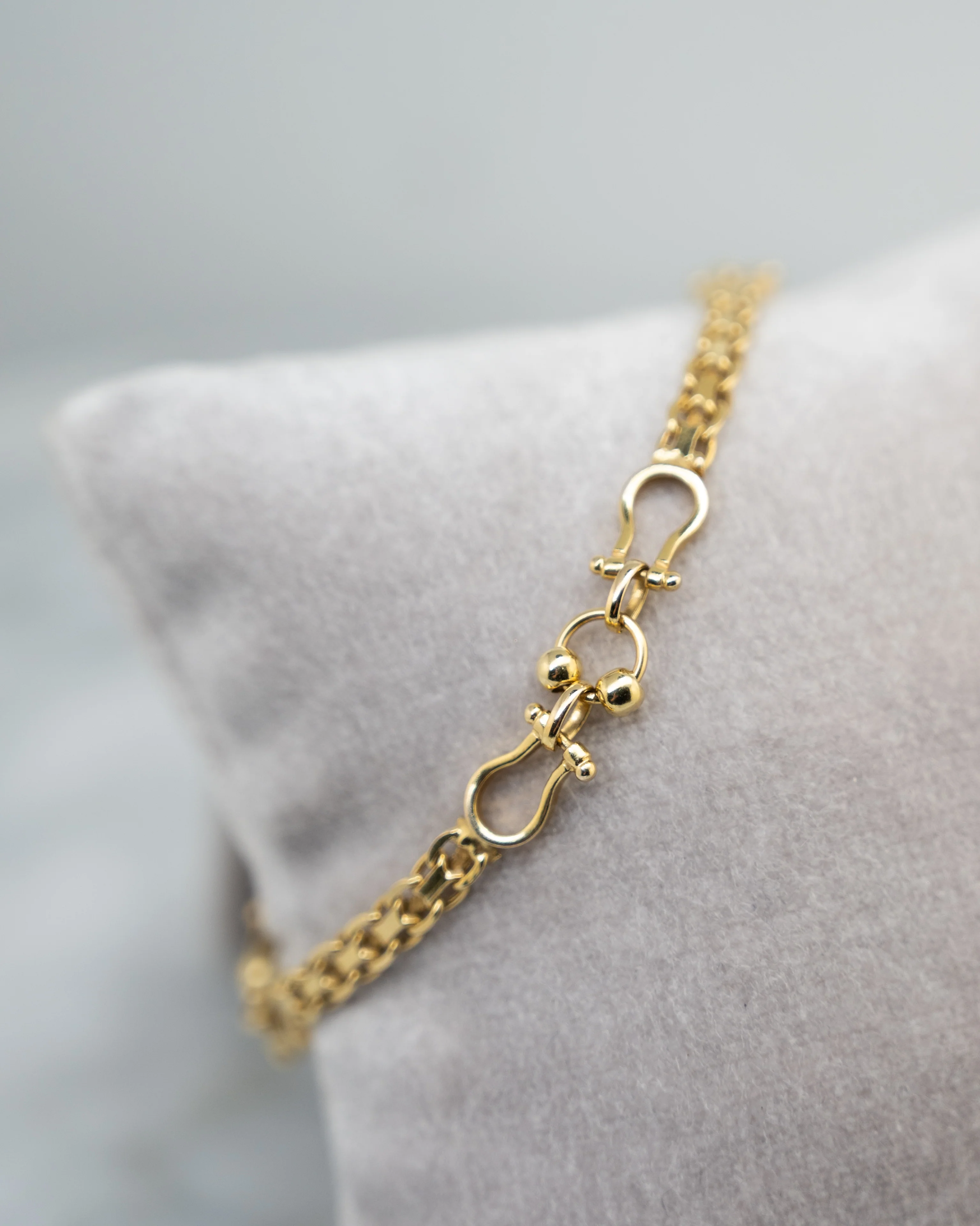 Equestrian Horse Bit Link Bracelet in 14k Yellow Gold - Image 5