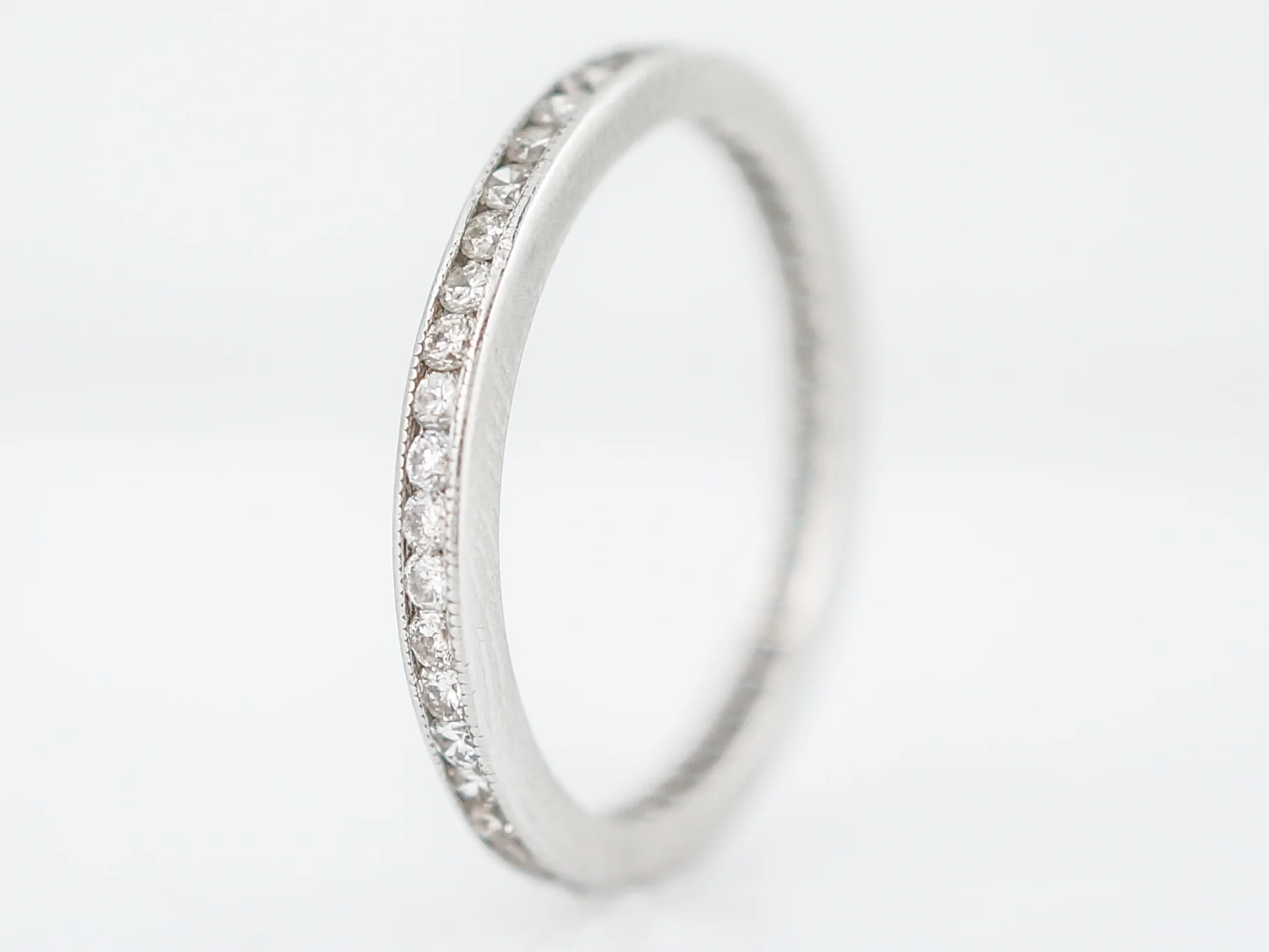 Eternity Wedding Band Modern .70 Round Brilliant Cut Diamonds in Platinum - Image 5