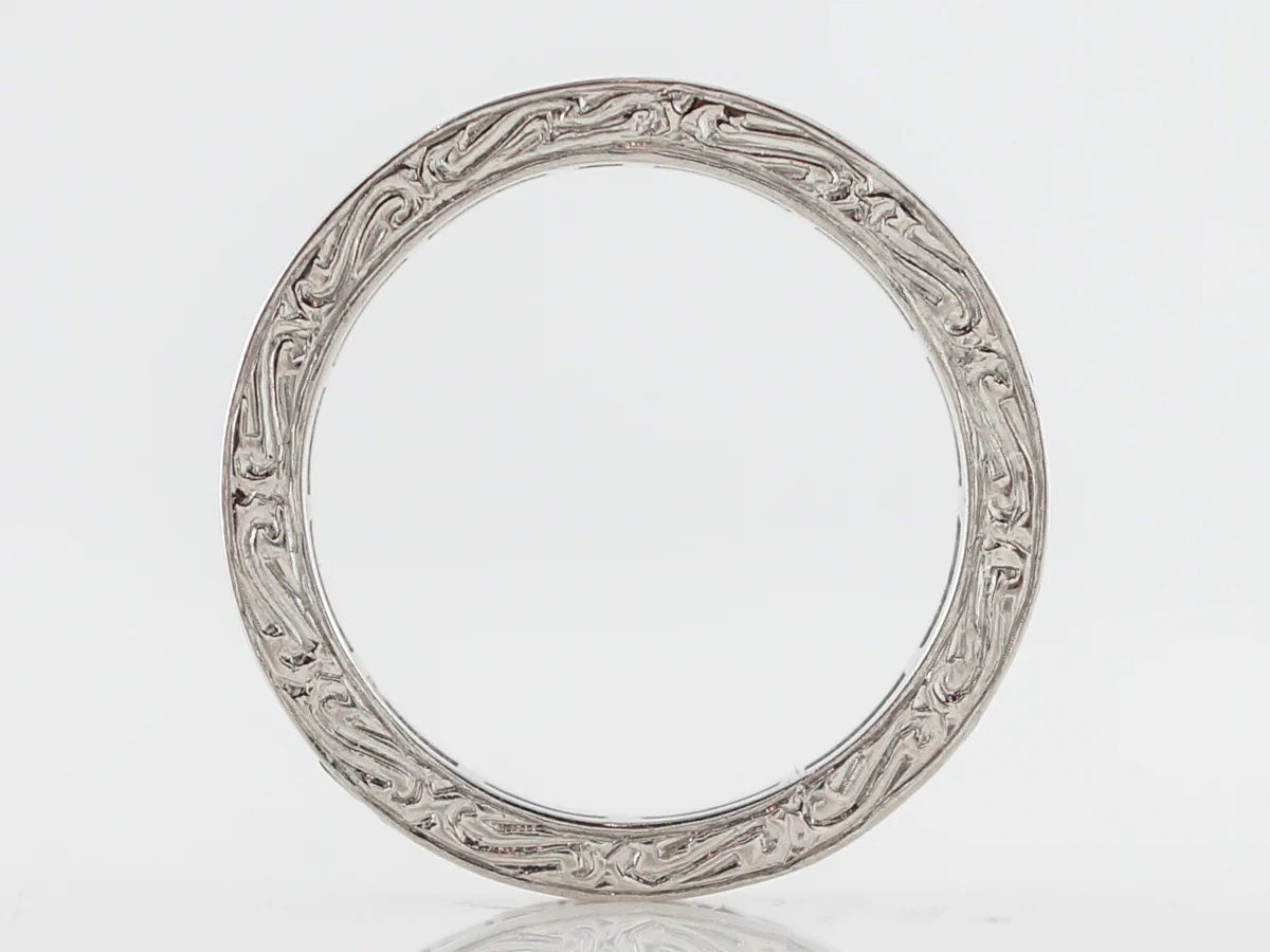 Eternity Wedding Band Modern 1.84 Square Cut Rubies in Platinum - Image 3