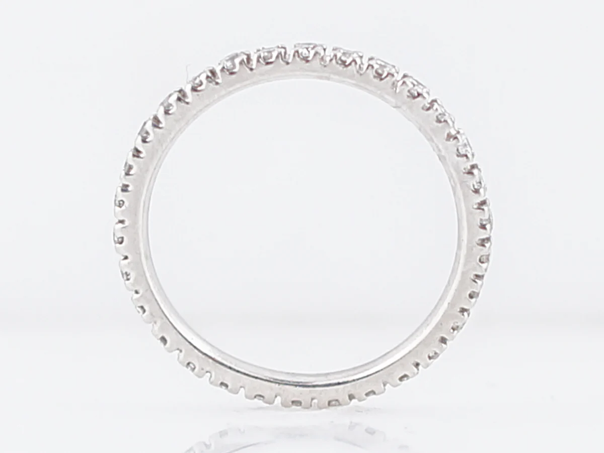 Eternity Wedding Band Modern .48 Round Brilliant Cut Diamonds in Platinum - Image 2