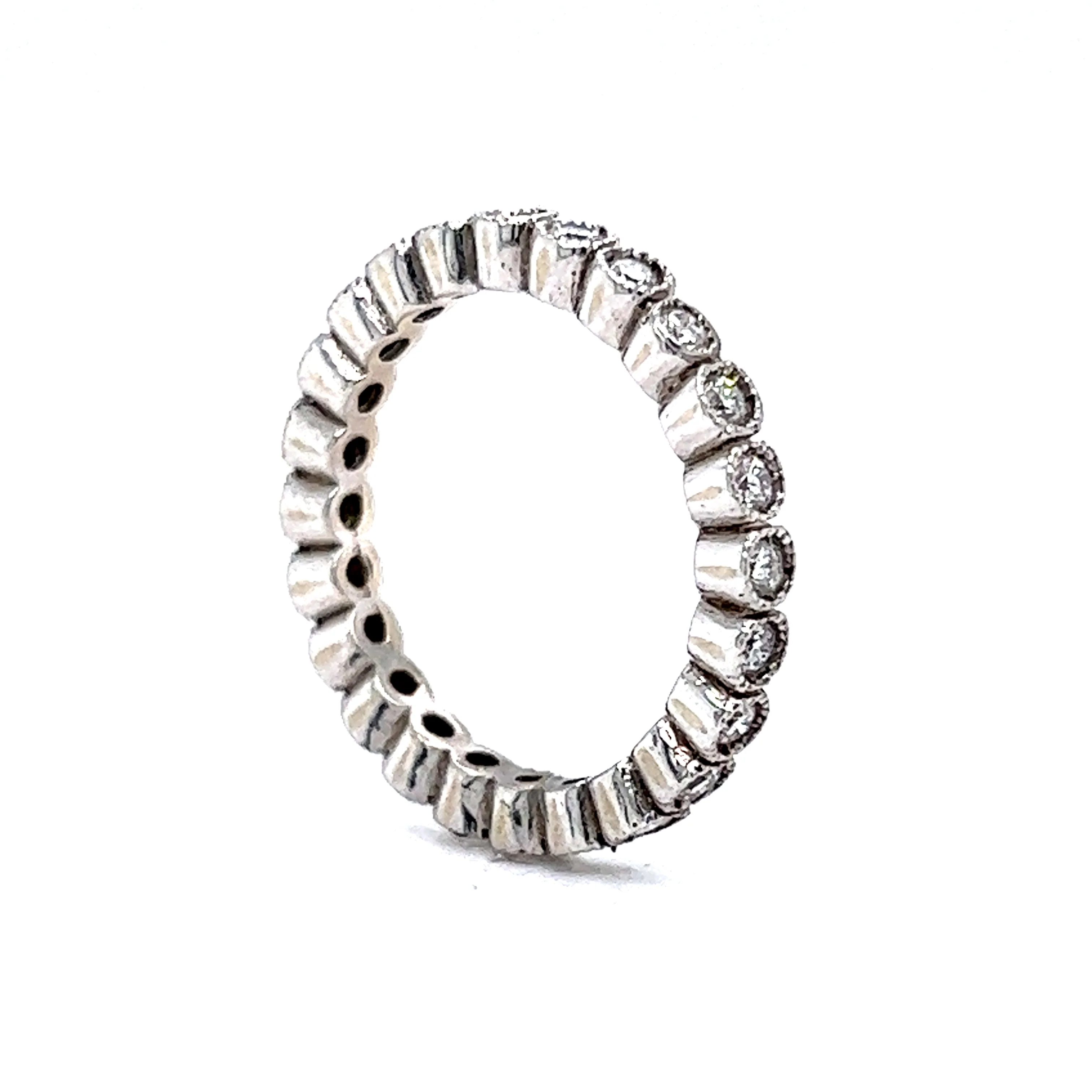 Eternity Band Modern .48 Round Brilliant Cut Diamonds in Platinum - Image 5