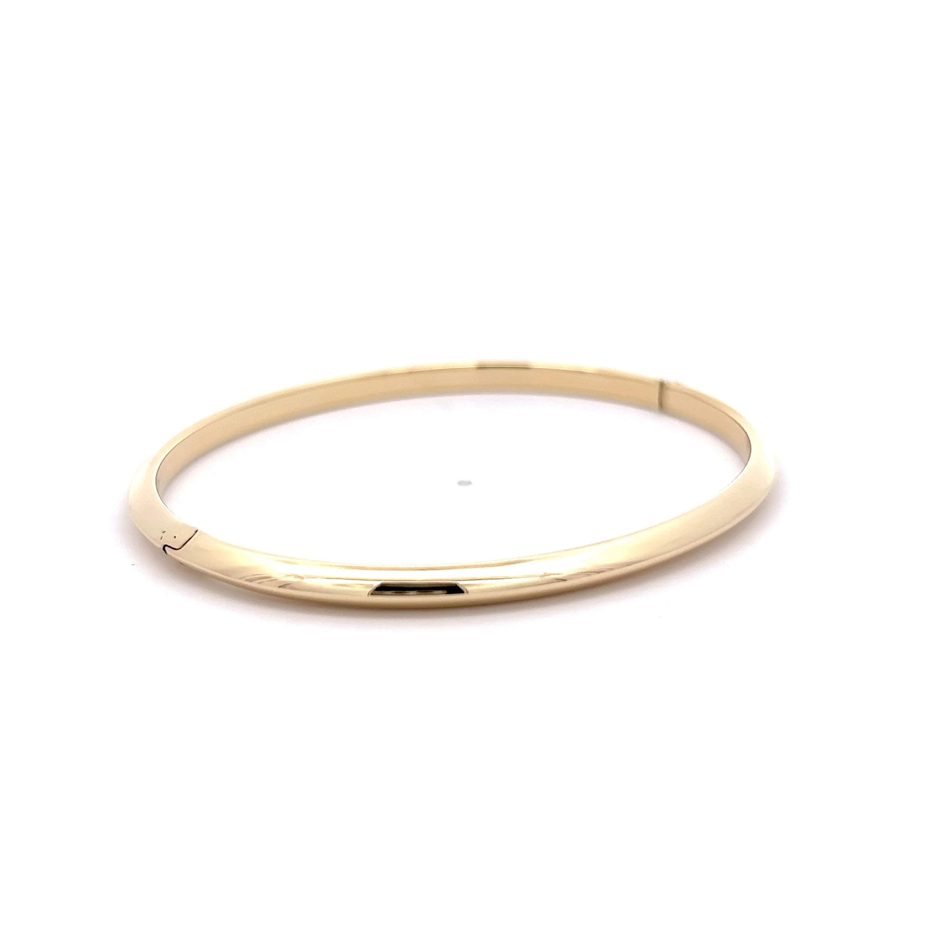 Everyday Bangle Bracelet in 14k Yellow Gold - Image 3