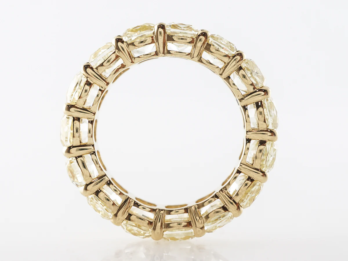 Fancy Yellow Diamond Eternity Band Yellow Gold - Image 2