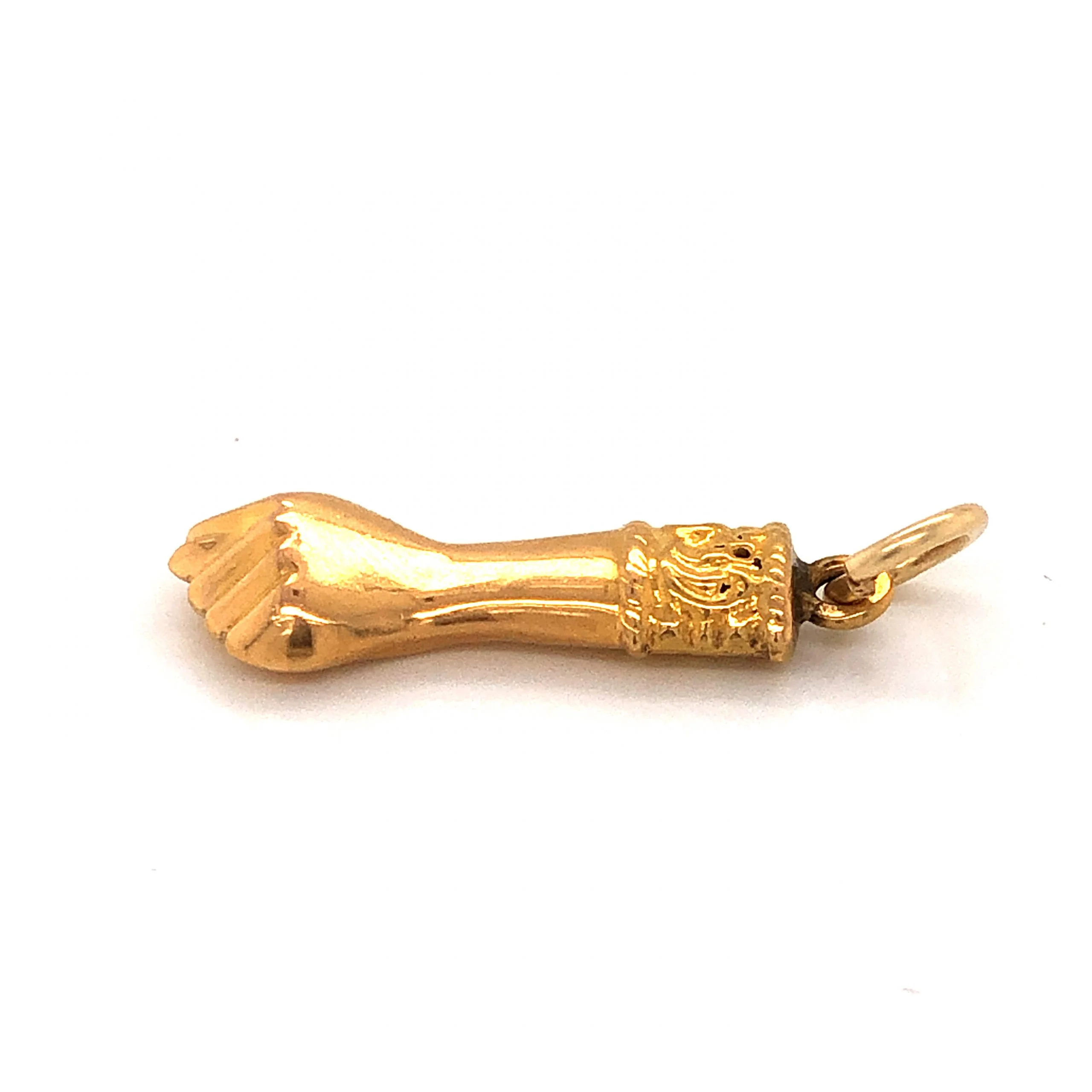 Figa Charm Pendant in 14k Yellow Gold - Image 3