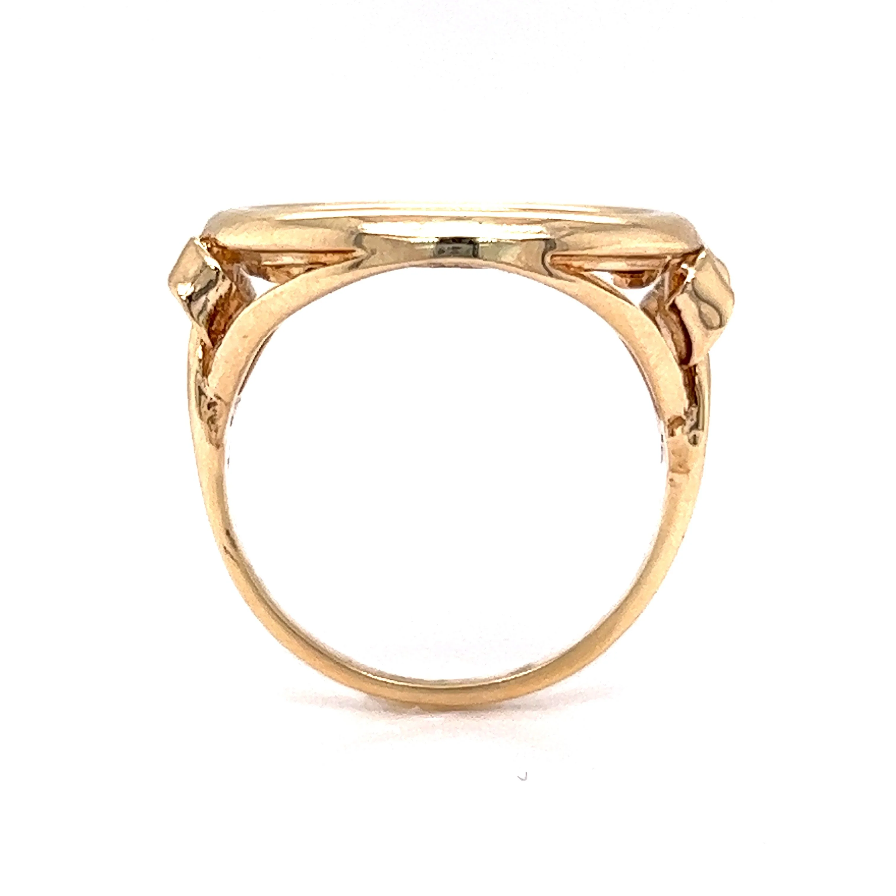 Five Dollar Liberty Coin Ring in 14k & 24k Yellow Gold - Image 4