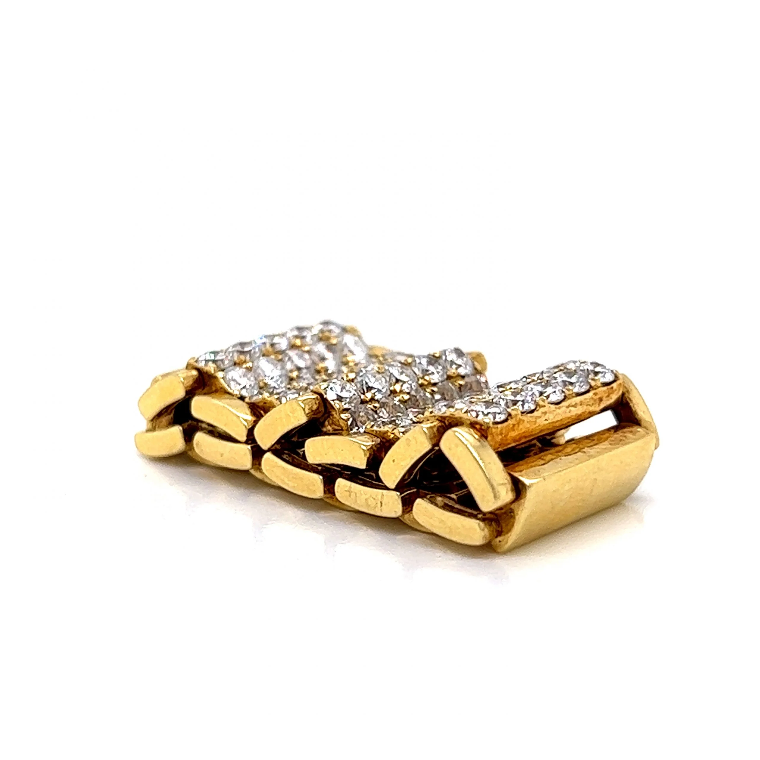 Flexible Diamond Link Cocktail Ring in 18k Yellow Gold - Image 5