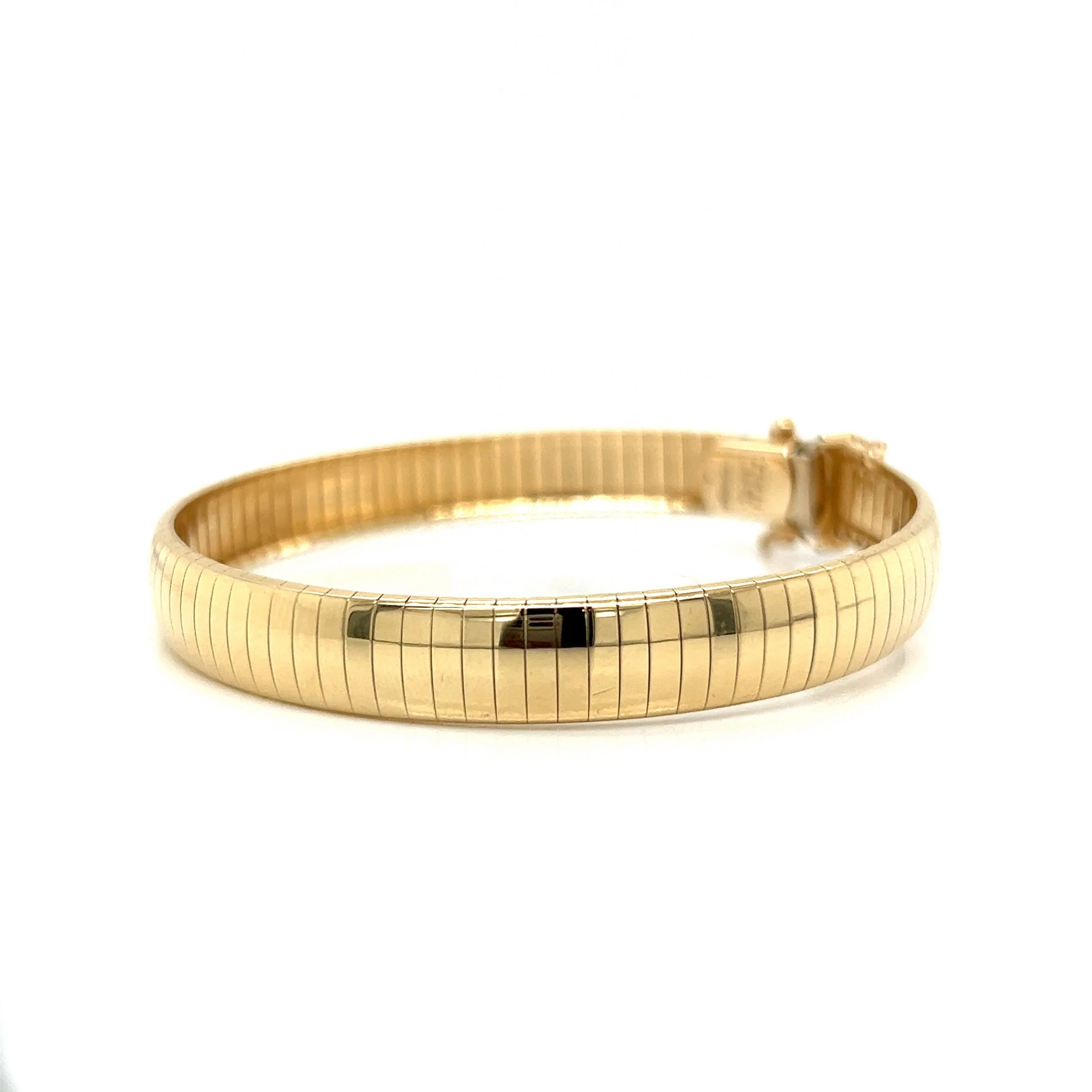Flexible Omega Bracelet in 14k Yellow Gold - Image 3