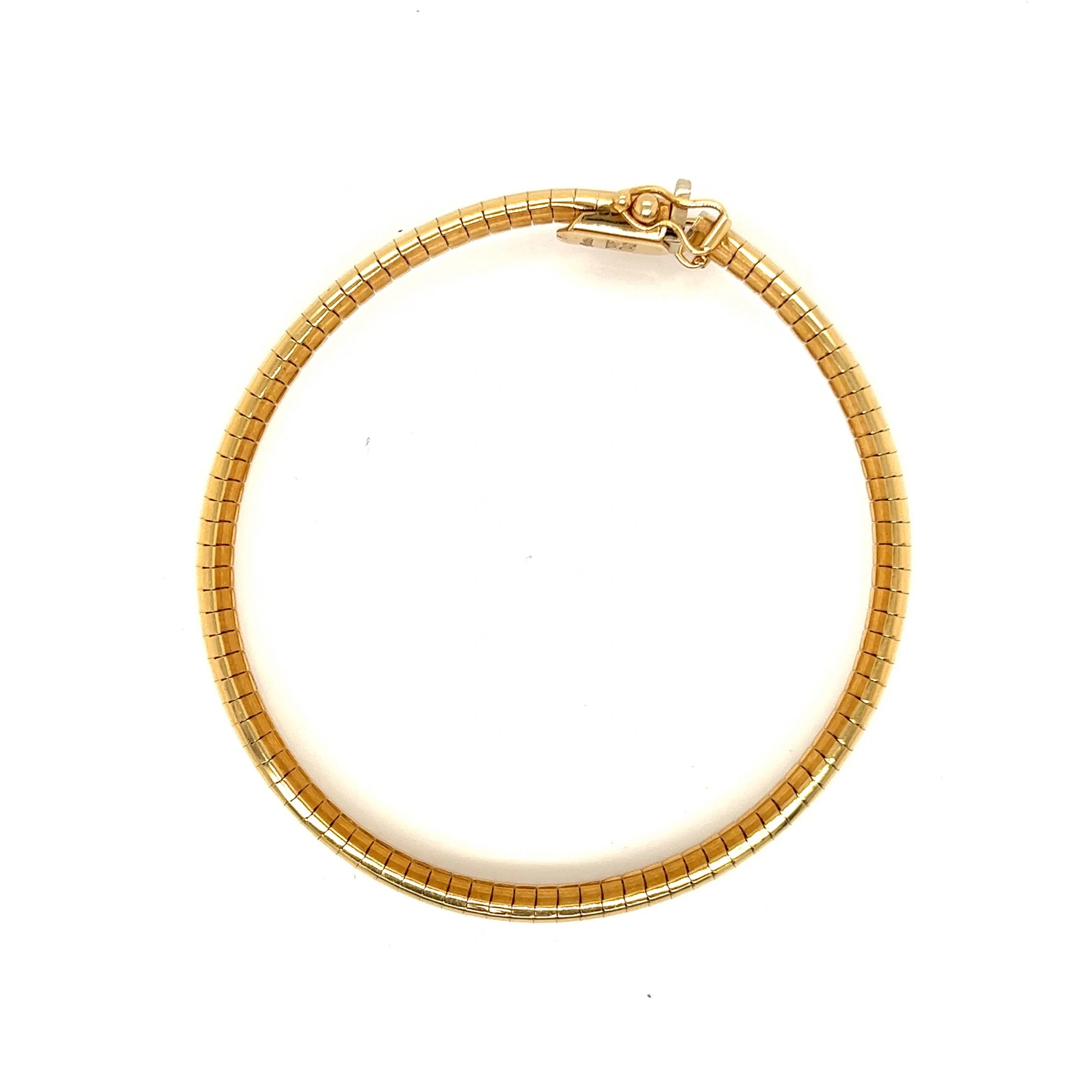 Flexible Omega Bracelet in 14k Yellow Gold - Image 5