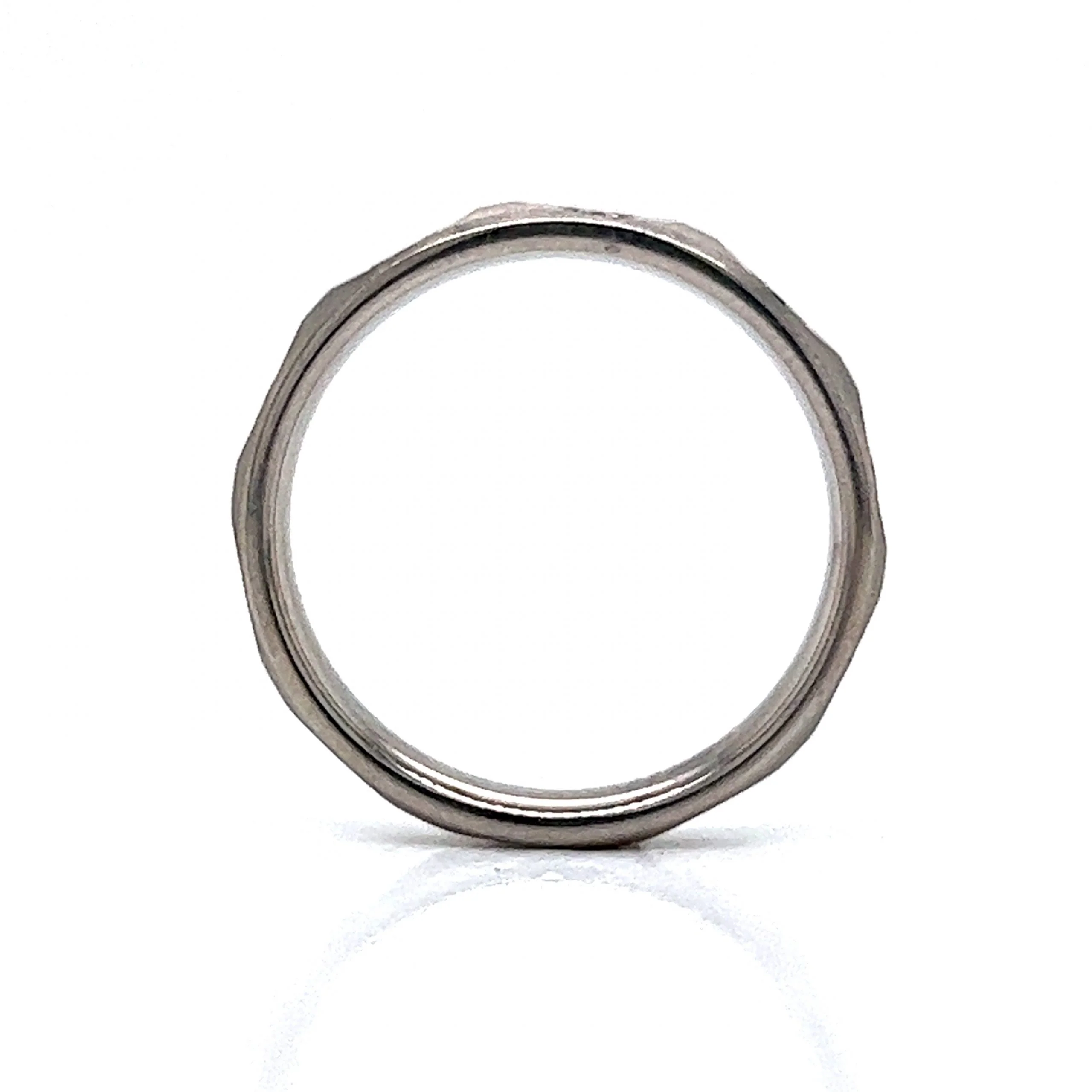 Flush Set Diamond Eternity Wedding Band in 14k White Gold - Image 4