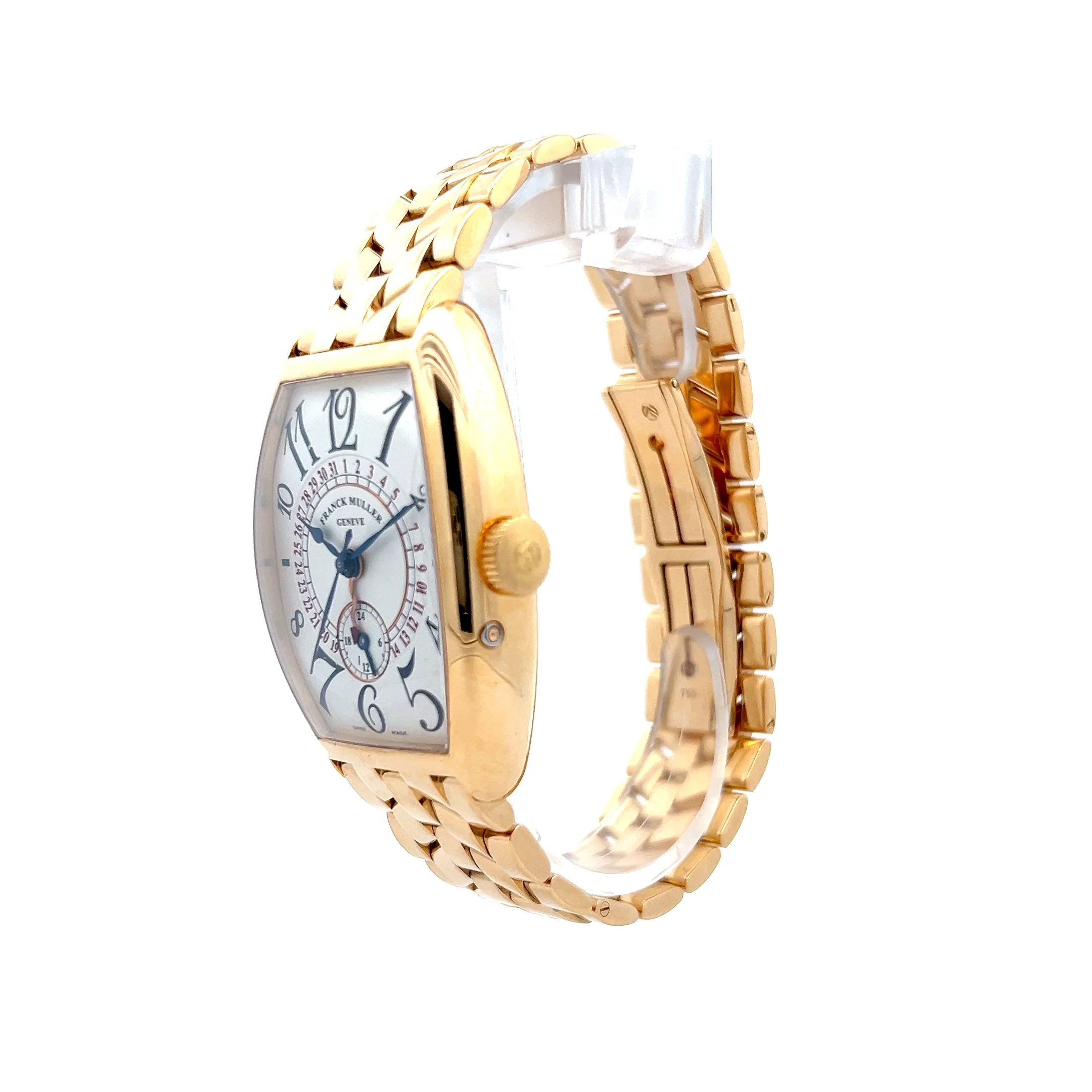 Franck Muller GMT Silver Dial Watch in 18k Yellow Gold - Image 2