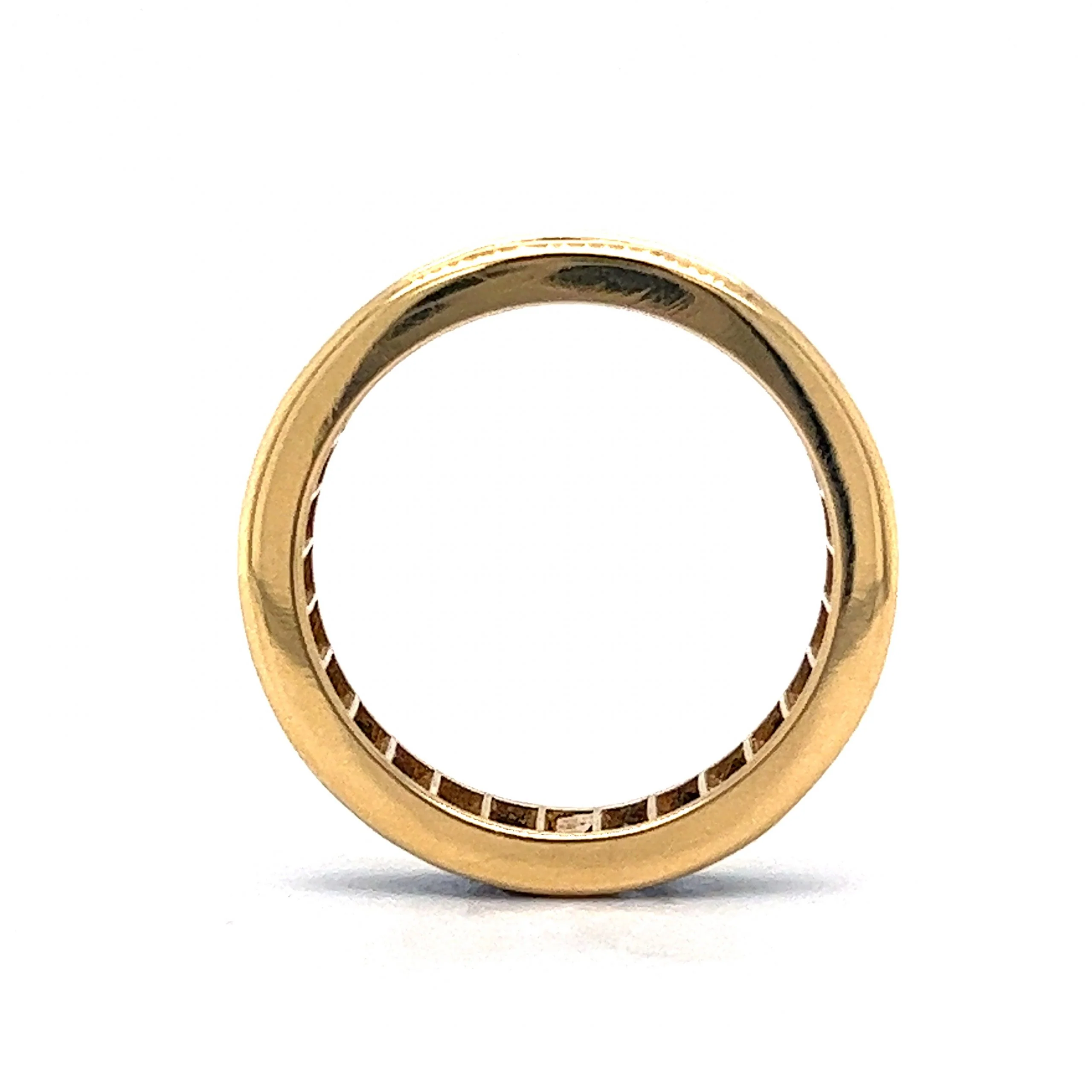 French Cut Sapphire Eternity Band in 18k Yellow Gold - Image 4