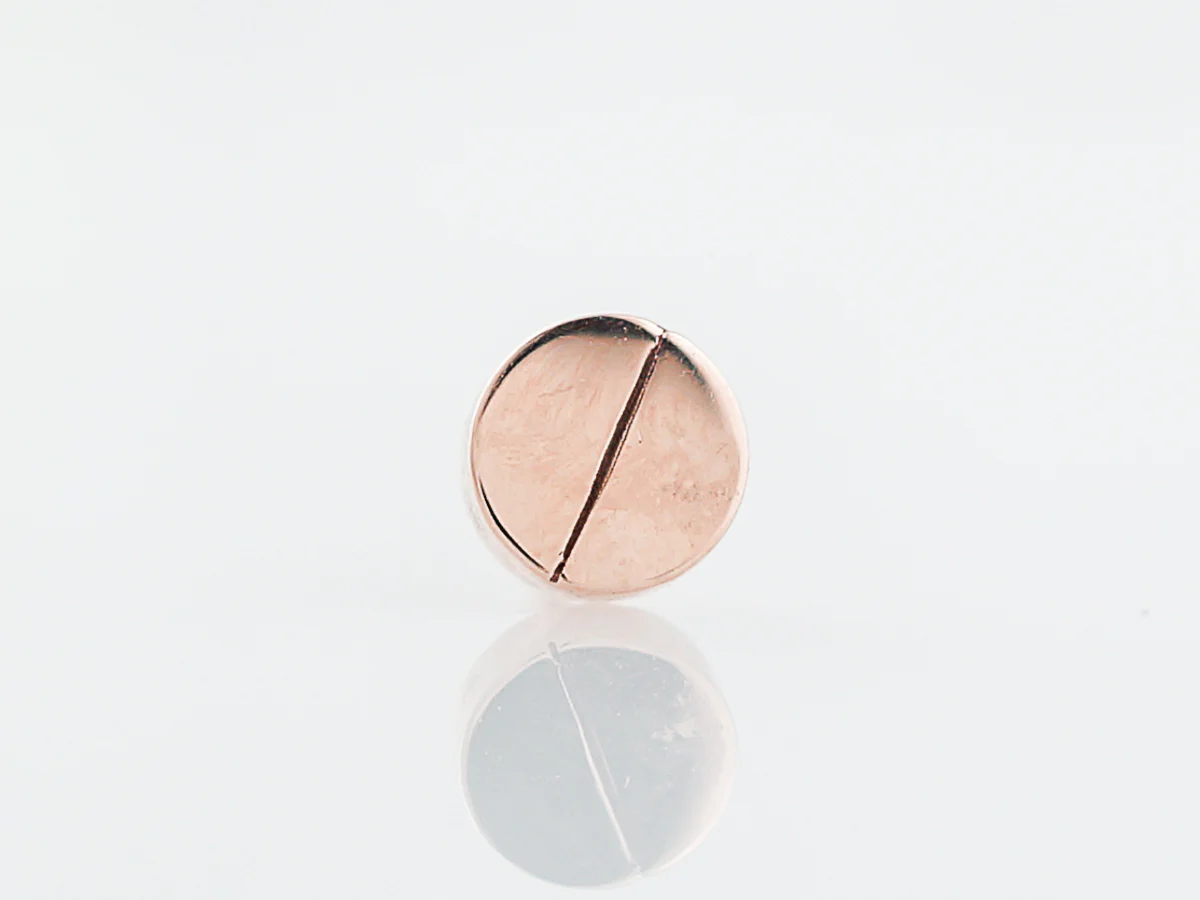 Geometric Earrings Modern in 14k Rose Gold - Image 4
