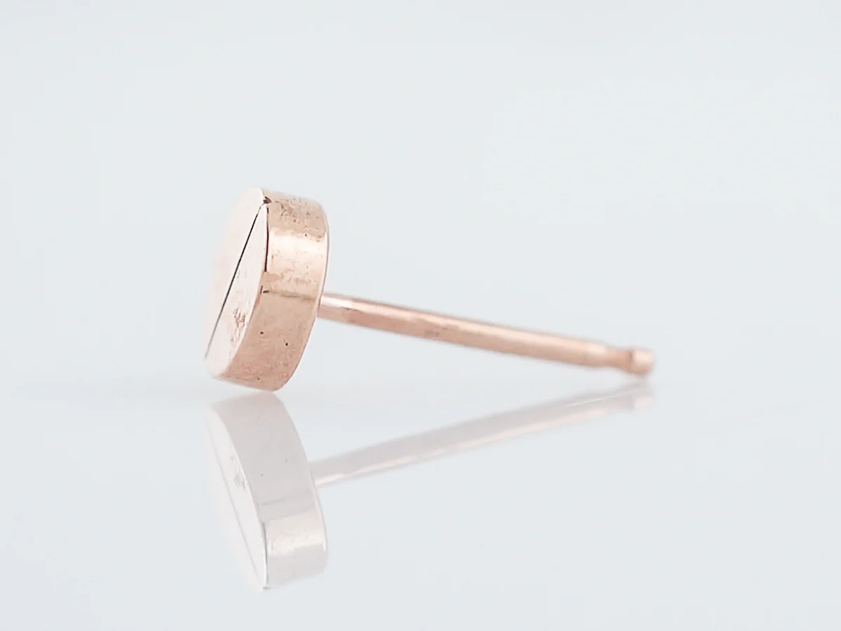 Geometric Earrings Modern in 14k Rose Gold - Image 5