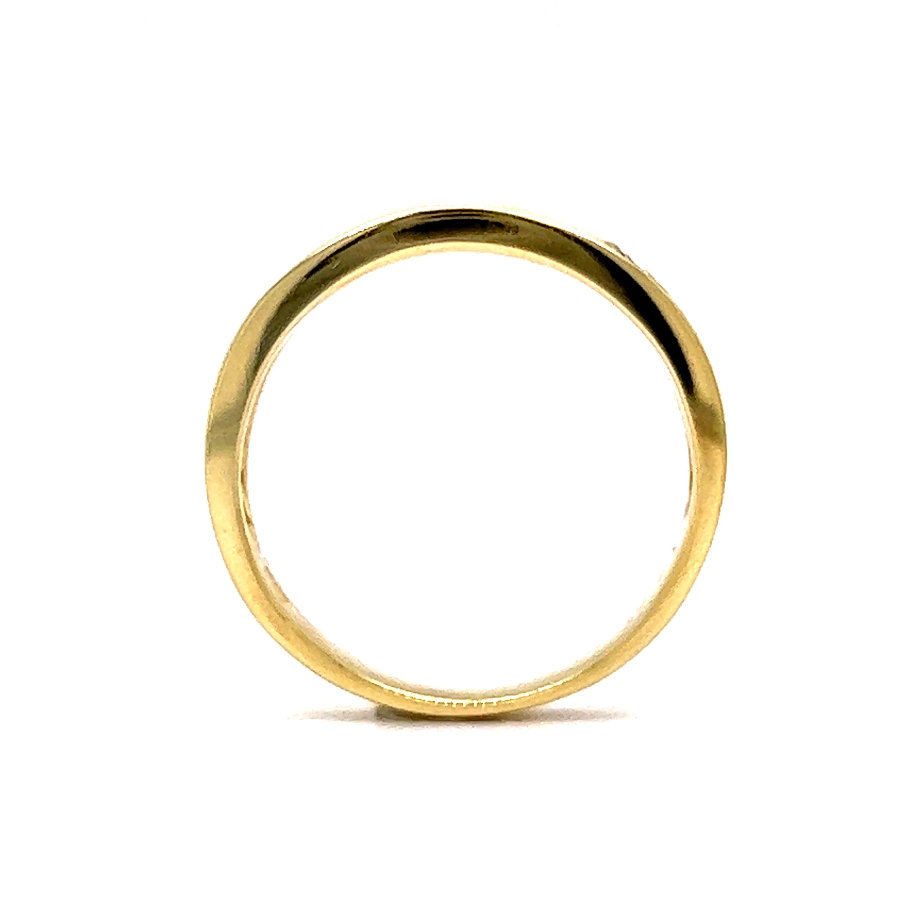 Geometric Pave Diamond Stacking Ring in 18k Yellow Gold - Image 5