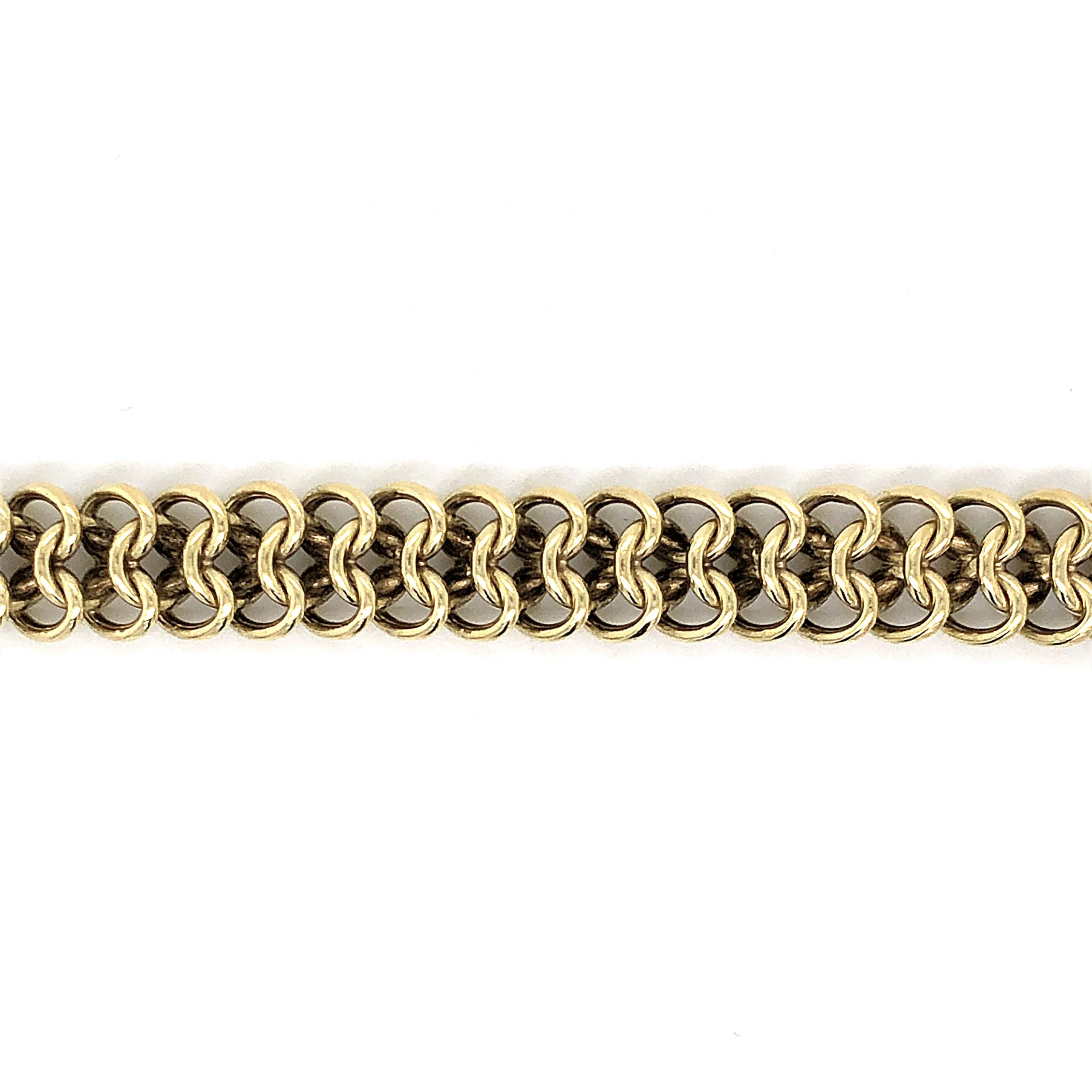 German Chain Necklace & Bracelet Set in 14k Yellow Gold - Image 4