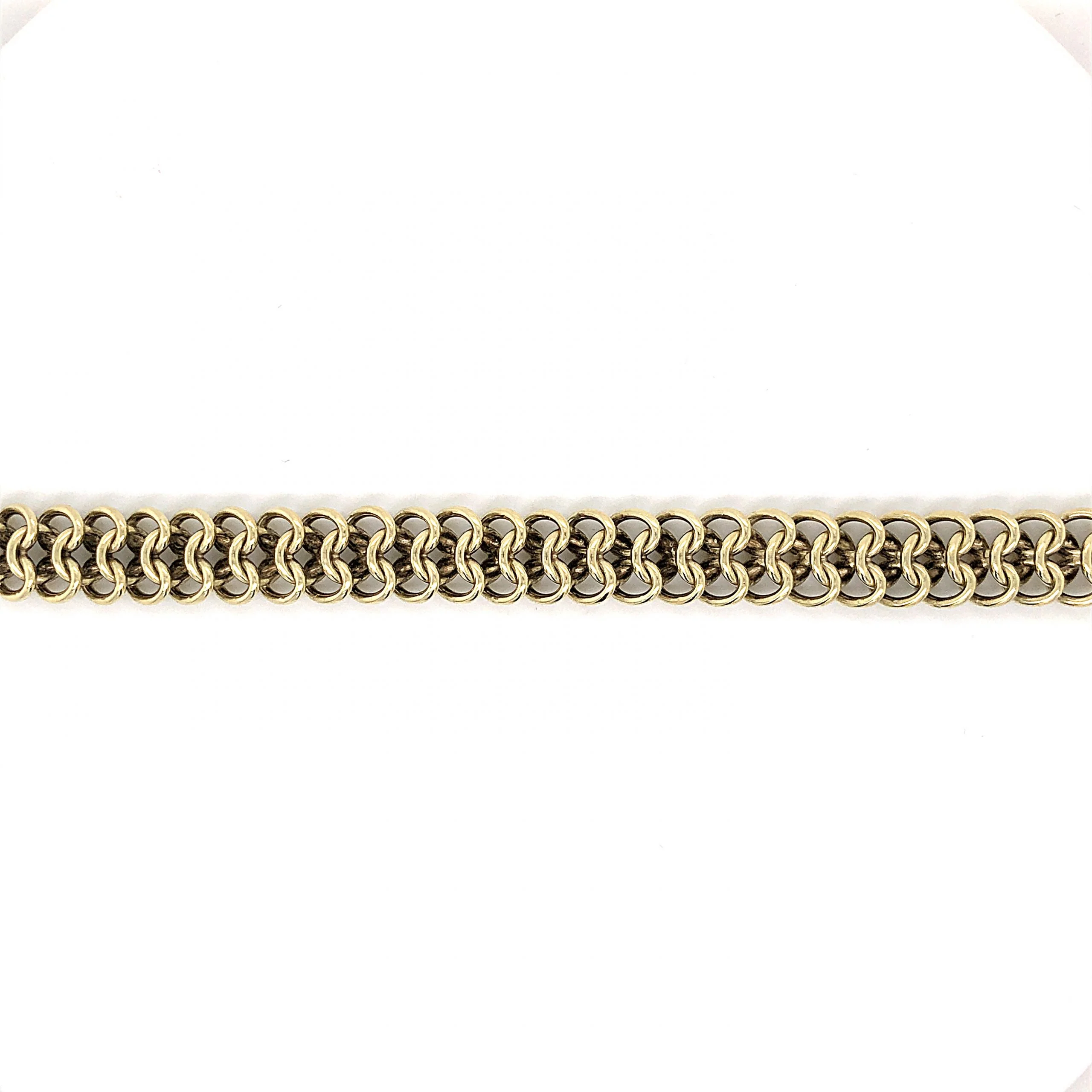 German Chain Necklace & Bracelet Set in 14k Yellow Gold - Image 5