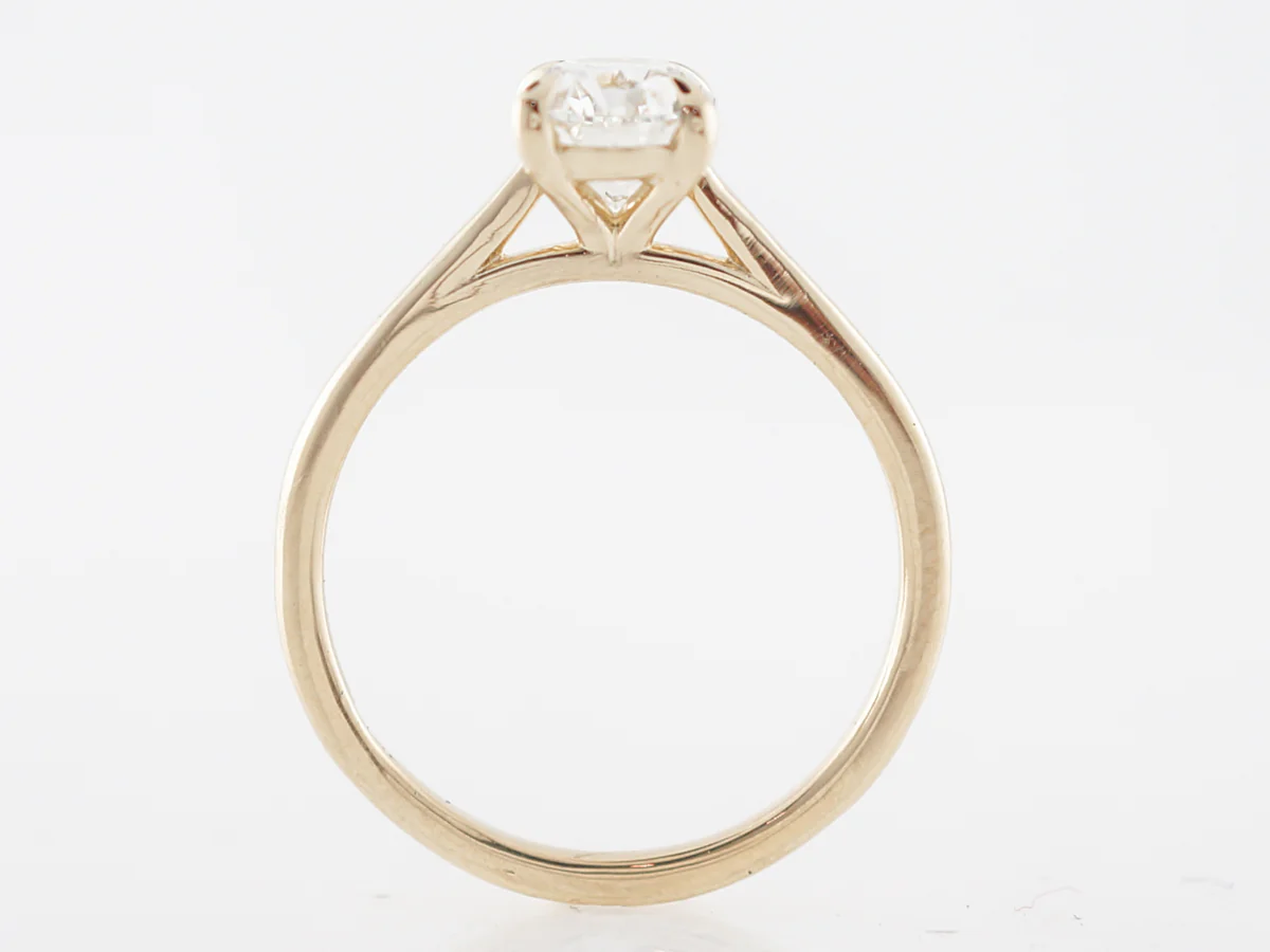 GIA 1.25 Carat Oval Cut Solitaire Engagement Ring - Image 4