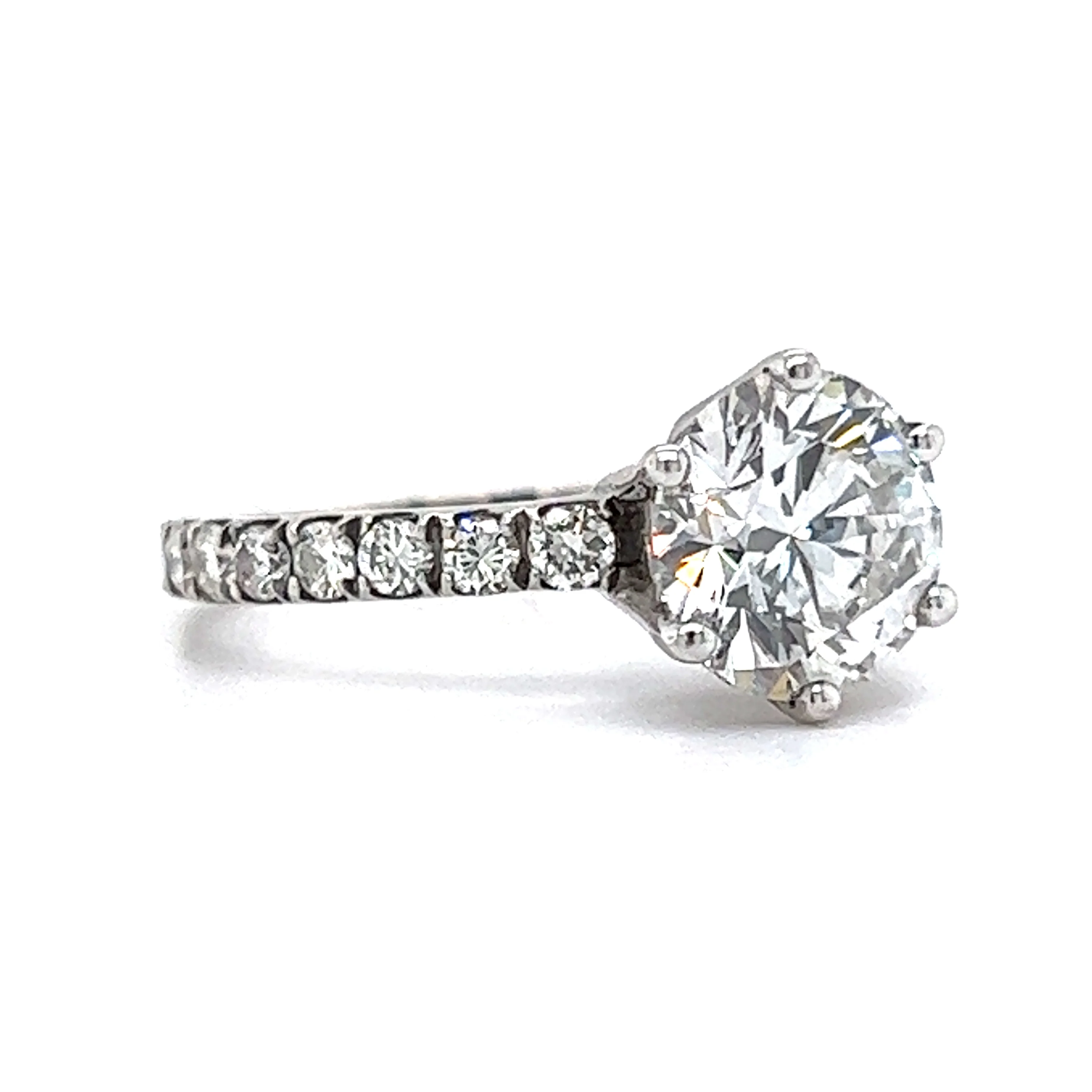 GIA 2 Carat Diamond Solitaire Engagement Ring - Image 3