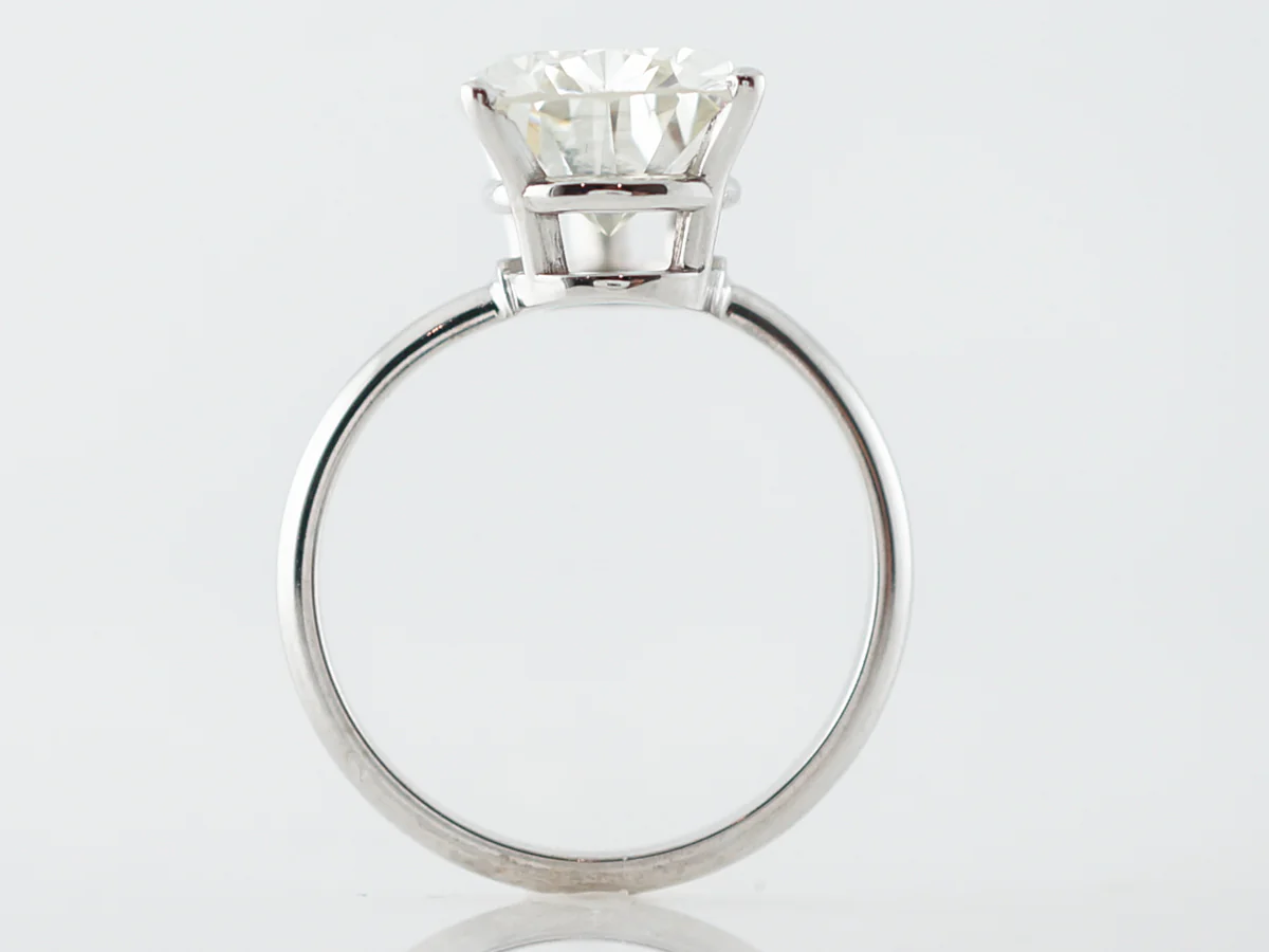 GIA 4 Carat Pear Cut Diamond Solitaire Engagement Ring - Image 4